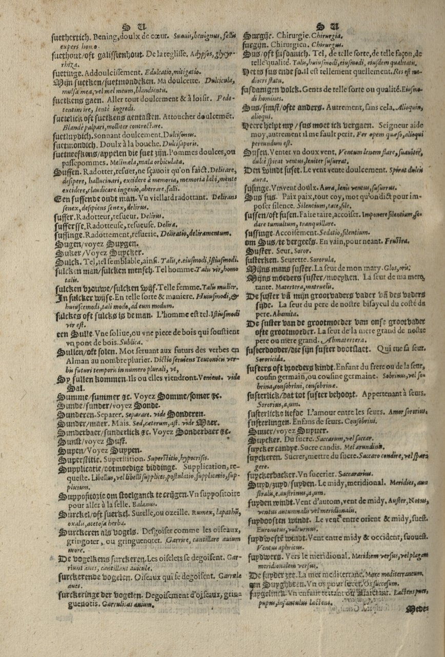 1573 - Christophe Plantin - Trésor du langage bas-allemand - Greifswald