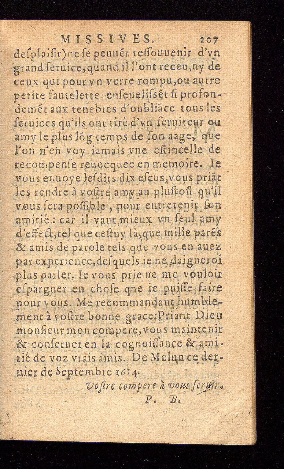 1614 - Barthélemy Vincent - Élite et Trésor des lettres missives - Bâle