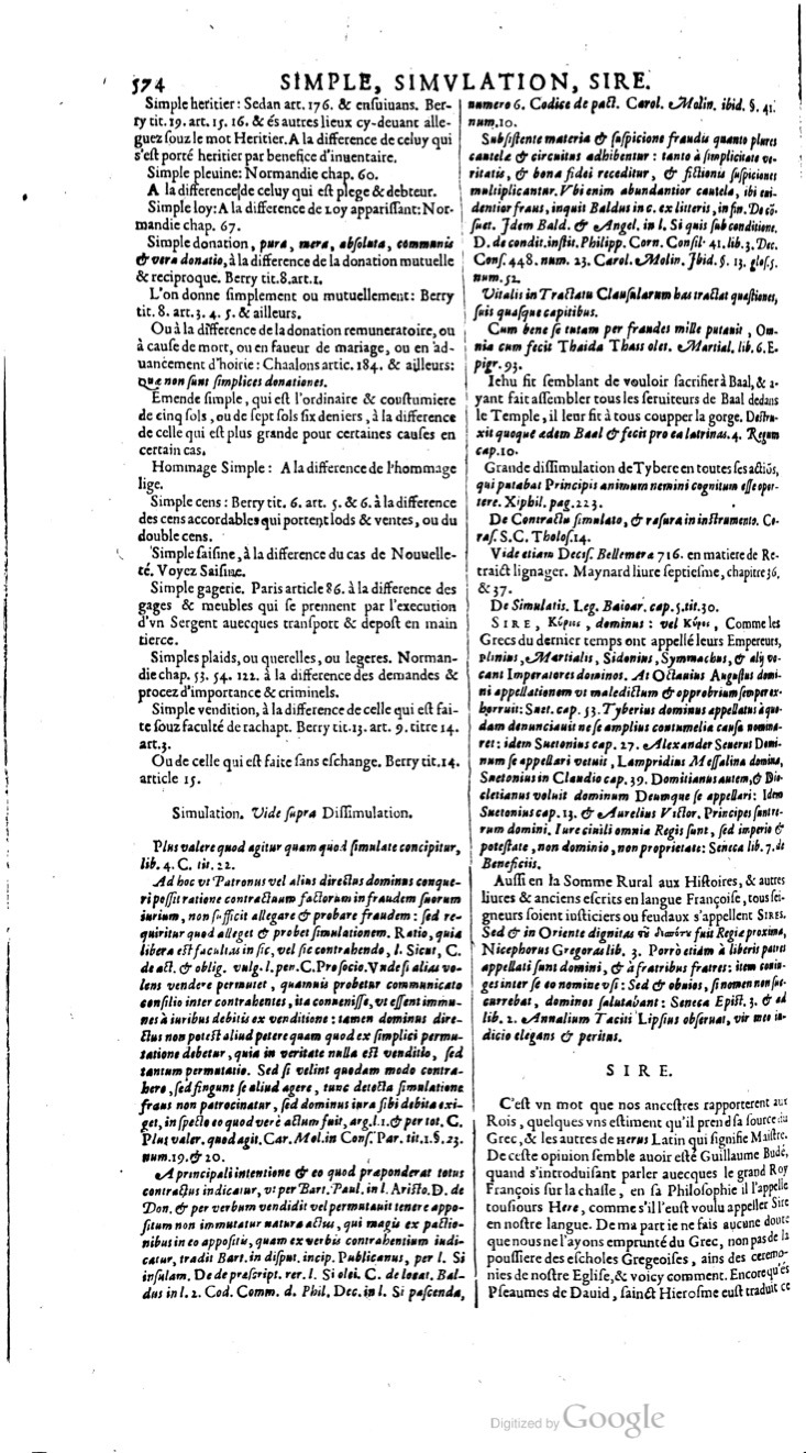 1629 - Veuve Nicolas Buon - Trésor du droit français (21754 T. 3) - BM Lyon