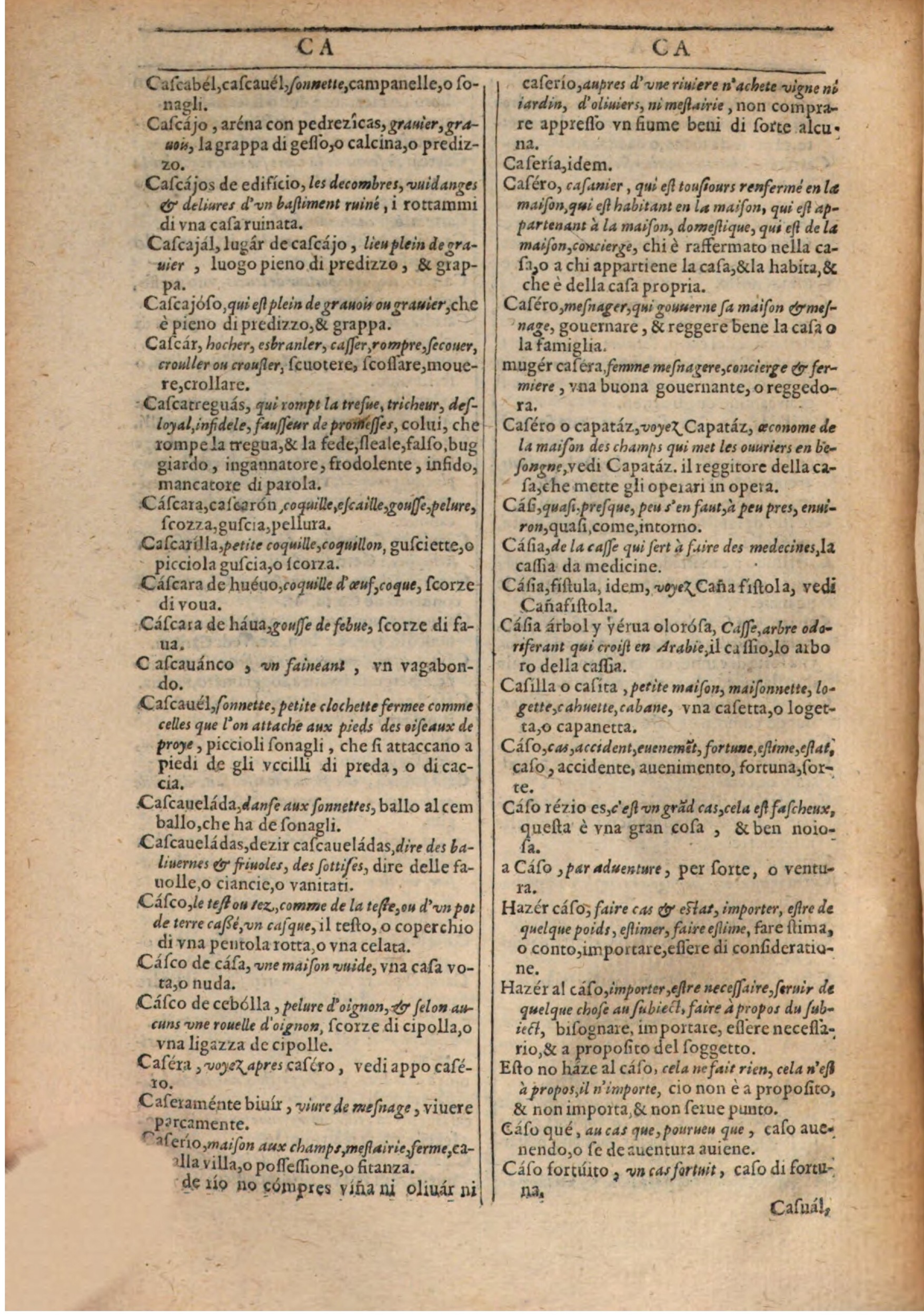 1609 - Philippe Albert et Alexandre Pernet - Trésor des trois langues française, italienne et espagnole (Première partie) - BSB Munich