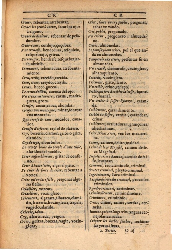 1607 - Marc Orry - Trésor des deux langues espagnole et française (Première et Seconde parties) - ÖNB Wien