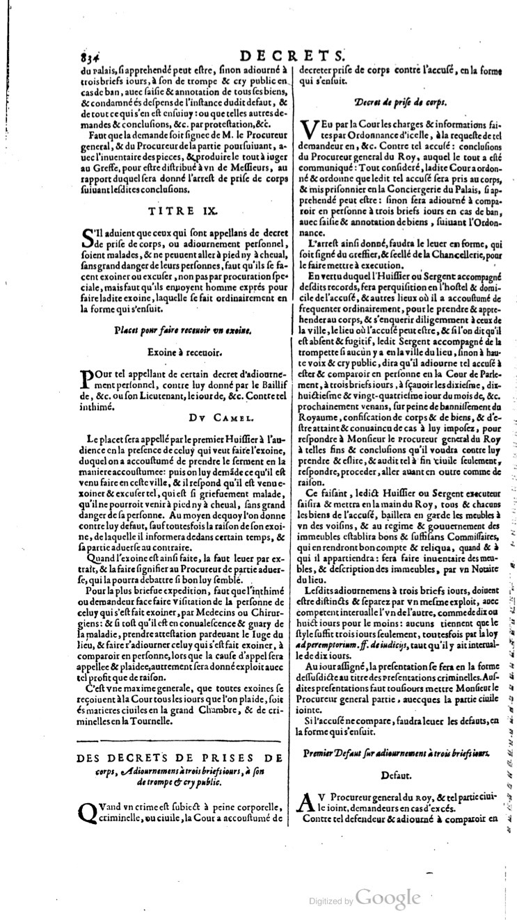 1629 - Veuve Nicolas Buon - Trésor du droit français (21754 T. 1) - BM Lyon