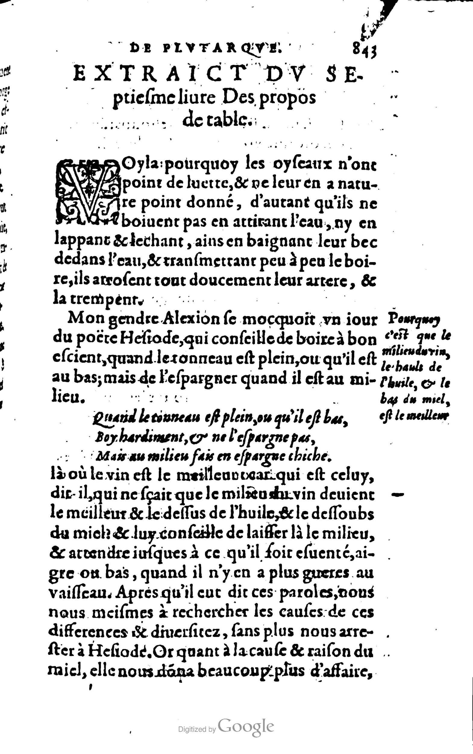 1578 - Jean Poupy - Trésor des morales de Plutarque - BSB Munich