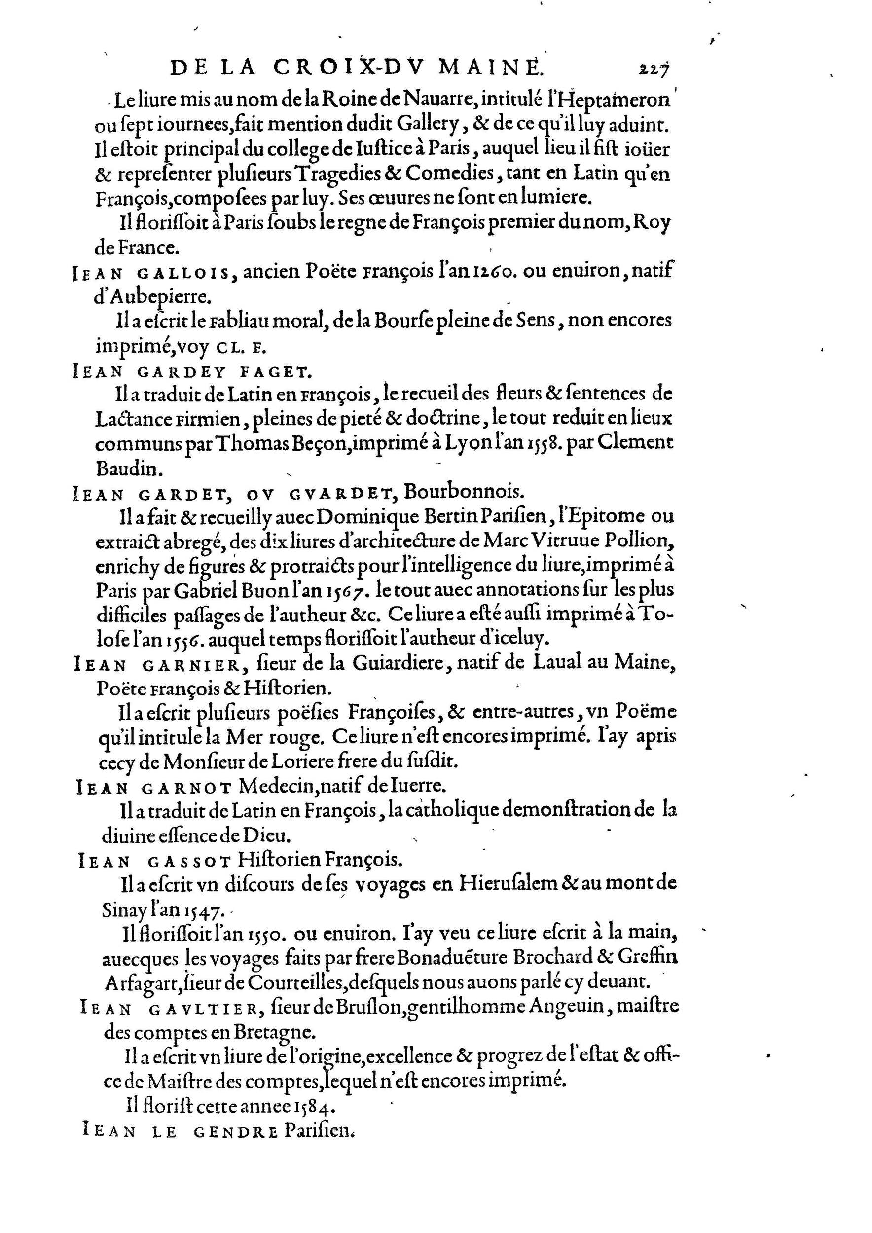1584 - Abel L&#039;Angelier - Bibliothèques françaises - BnF