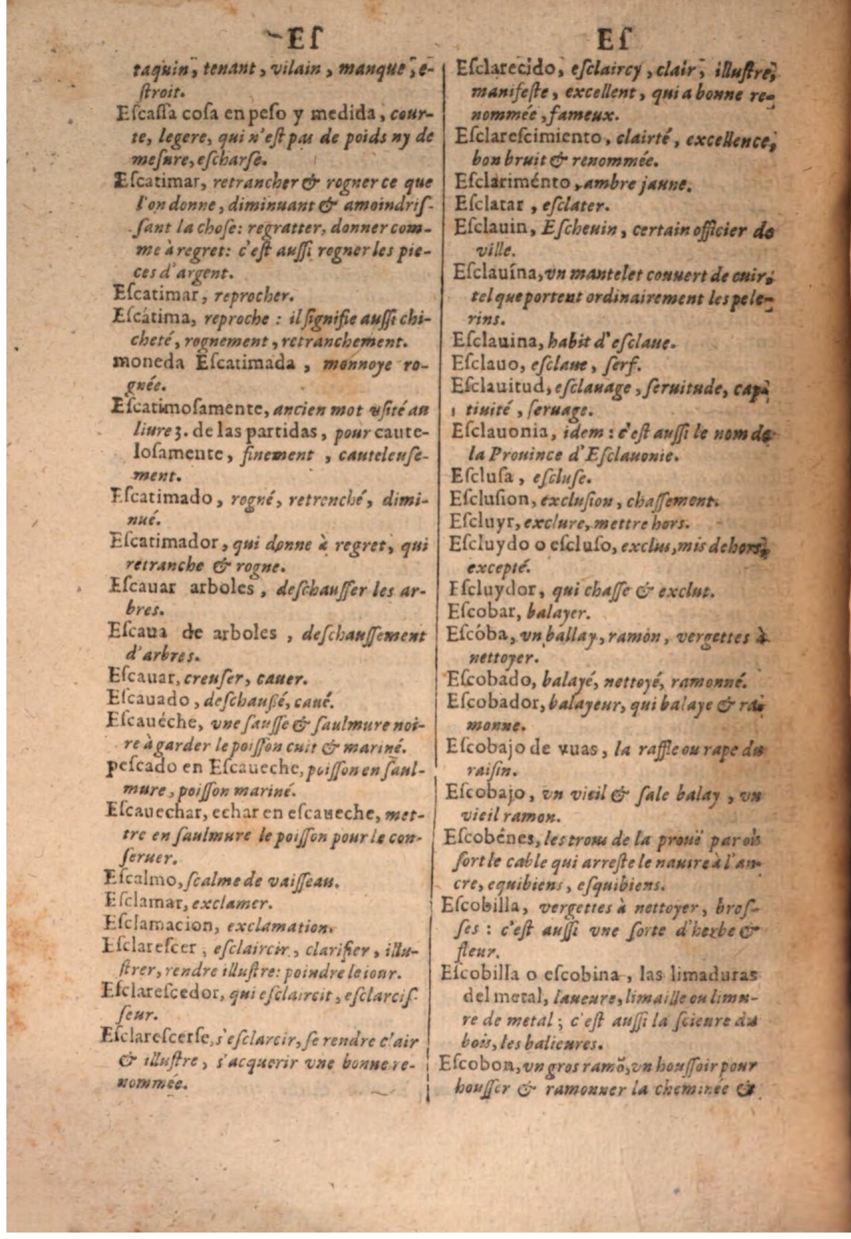 1645 - A. de Sommaville et A. Courbé - Trésor des deux langues espagnole et française - BSB Munich