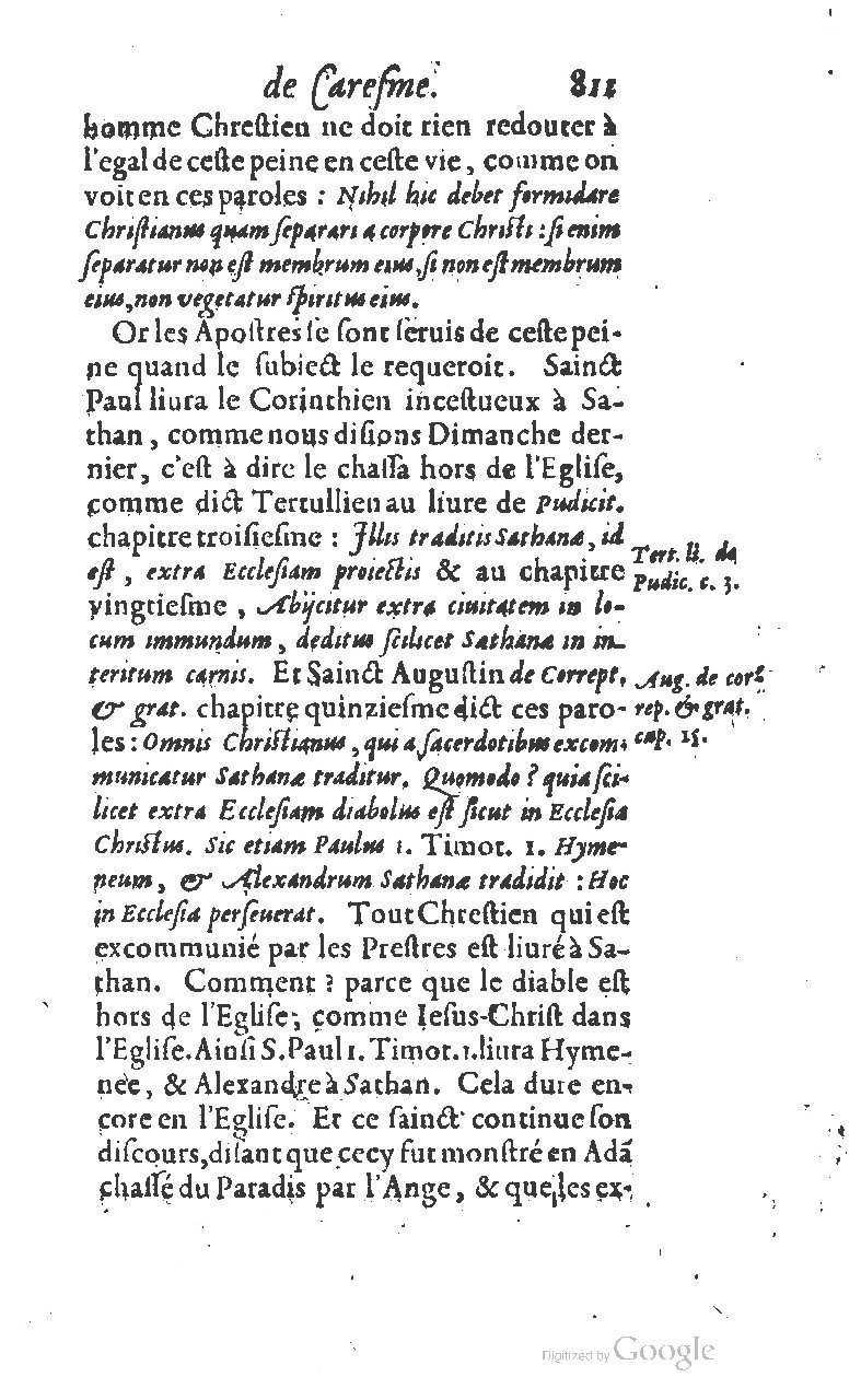 1607 - Nicolas Du Fossé - Trésor quadragésimal - T 01 - BM Lyon