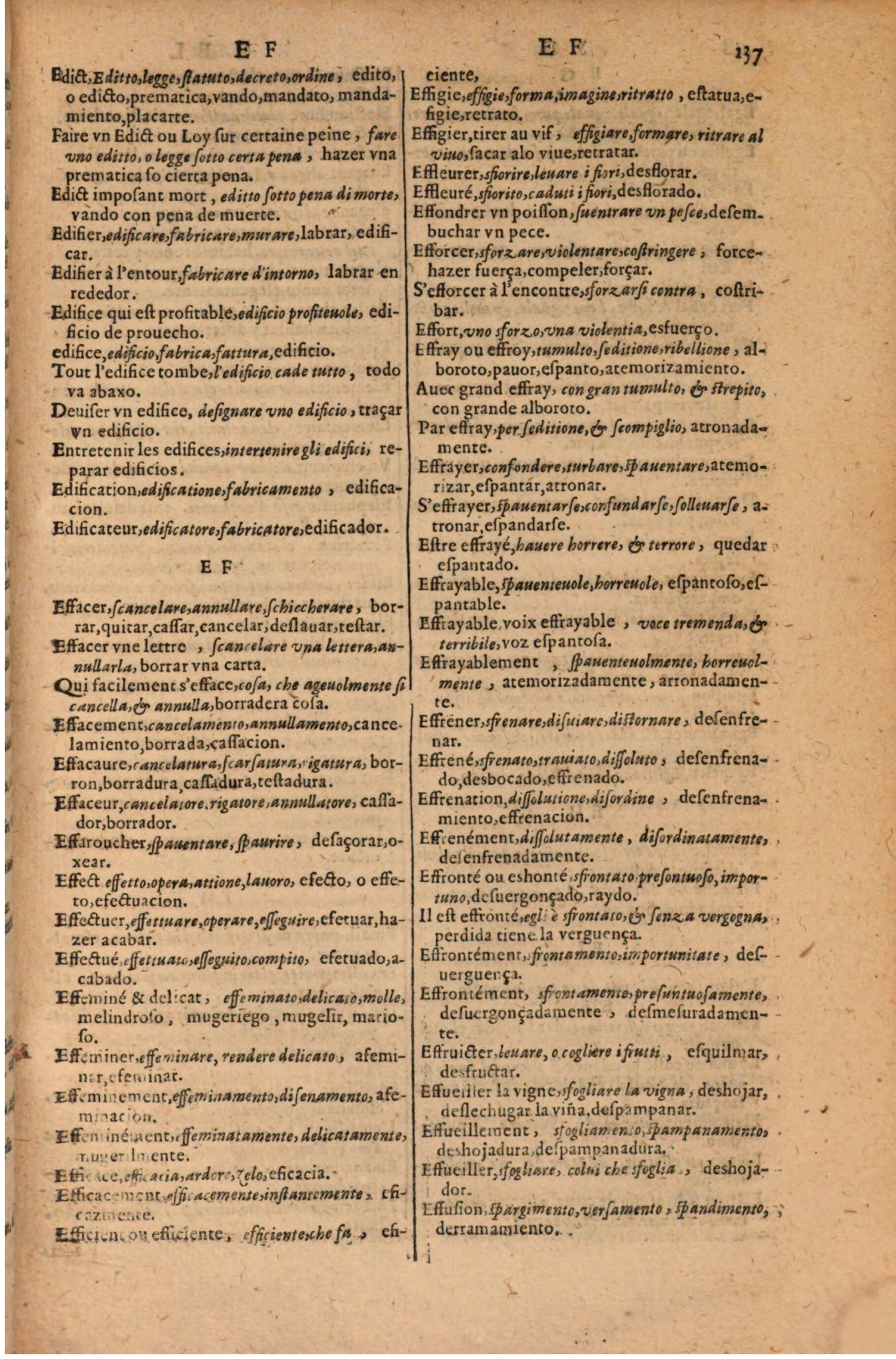 1616 - Pierre de la Rovière - Trésor des trois langues (Seconde partie) - BSB Munich