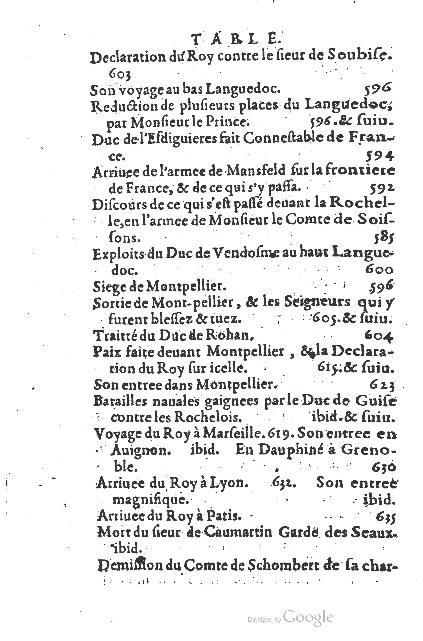 1626 - Joseph Bouillerot - Trésor de l’histoire générale de notre temps - BSB Munich