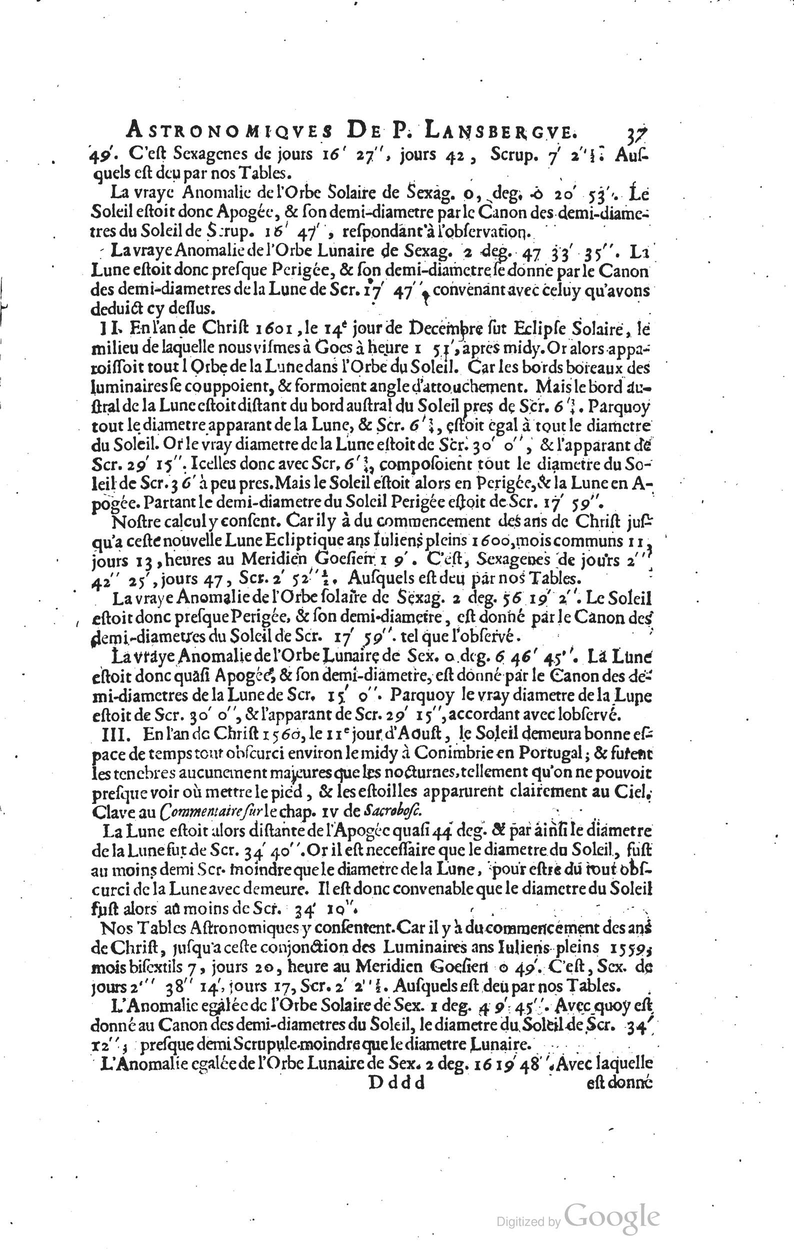 1634 - Zacharie Roman - Les Tables perpétuelles - Universiteit Leiden