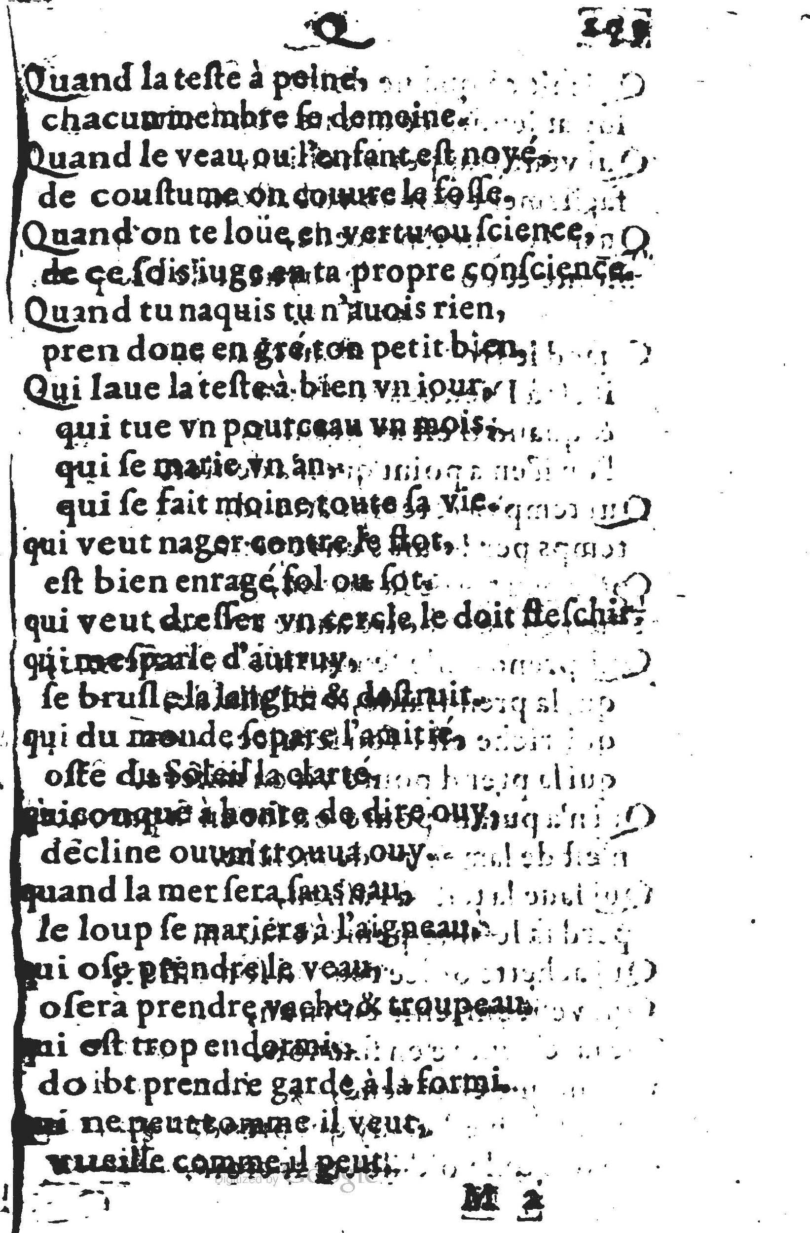 1578 - Nicolas Lescuyer - Trésor des sentences dorées - UGent