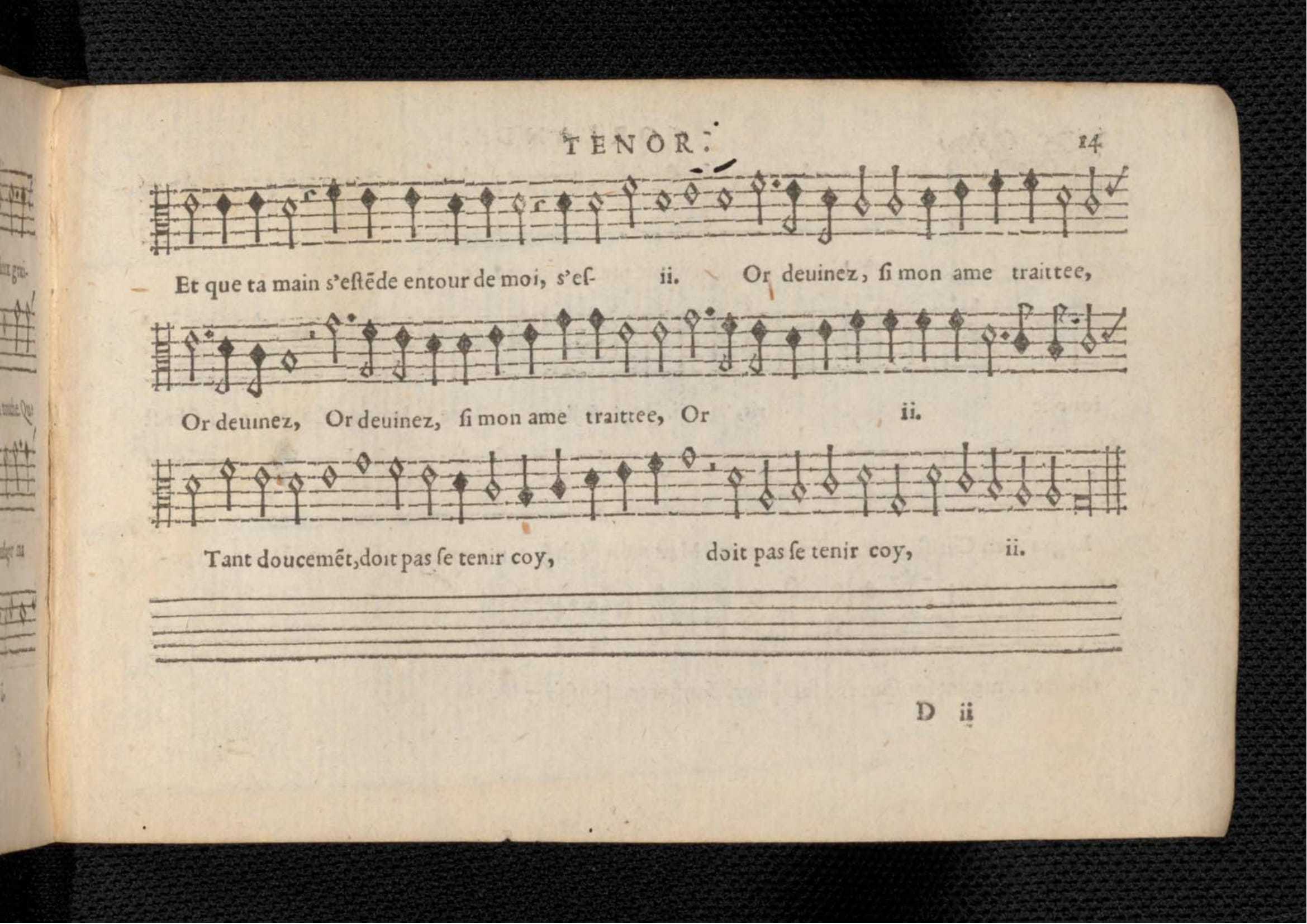 1576 - [Pierre de Saint-André] - Trésor de musique d’Orlande de Lassus Tenor - KBR Bruxelles