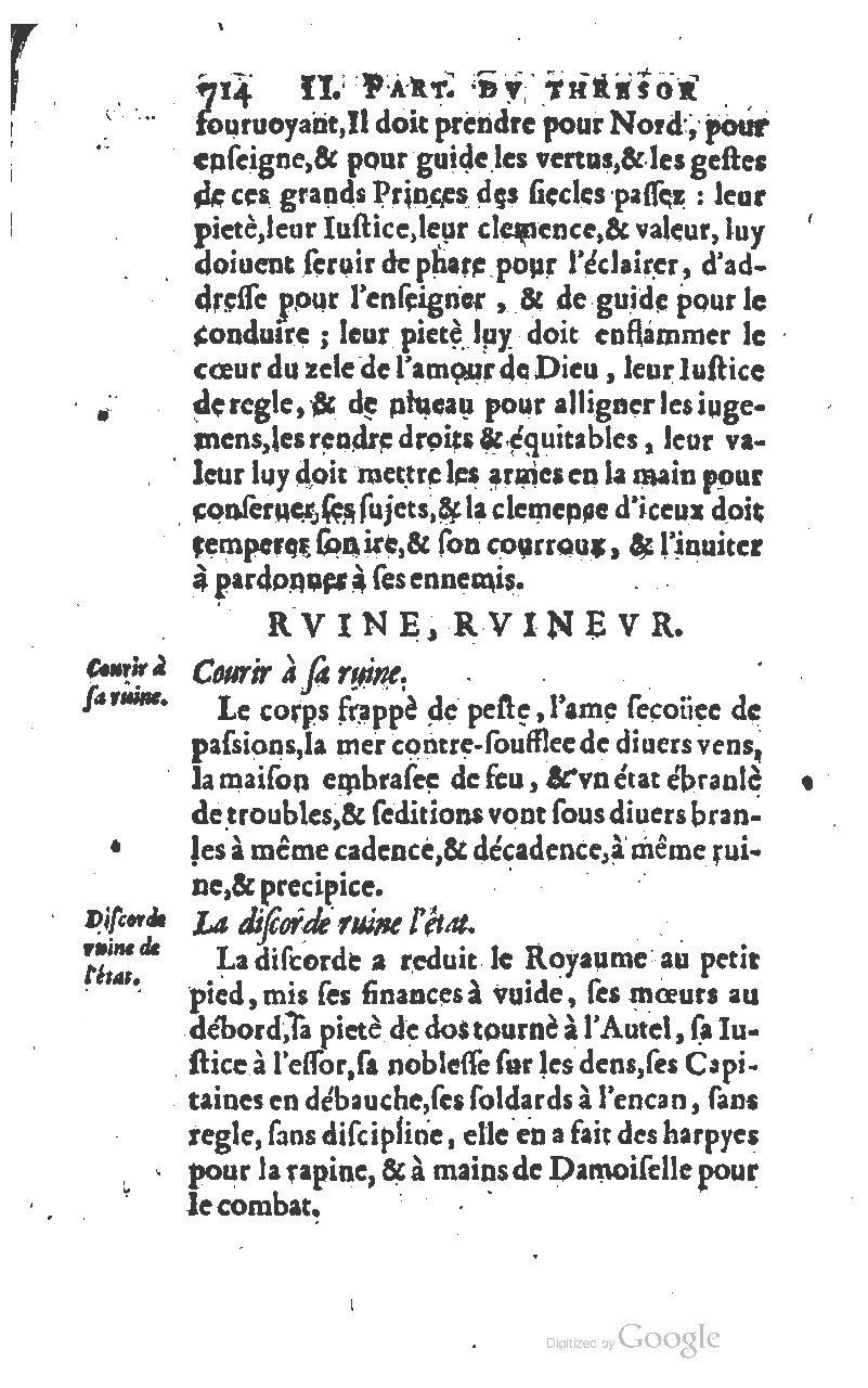 1610 - Louis Coste - Trésor de l’éloquence française (Seconde partie) - BM Lyon