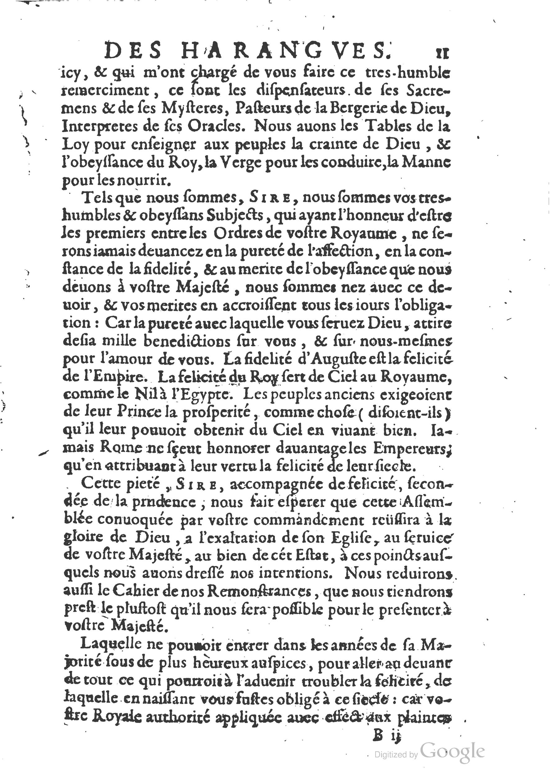 1654 - Michel Bobin - Trésor des harangues, remontrances et oraisons funèbres - BM Lyon