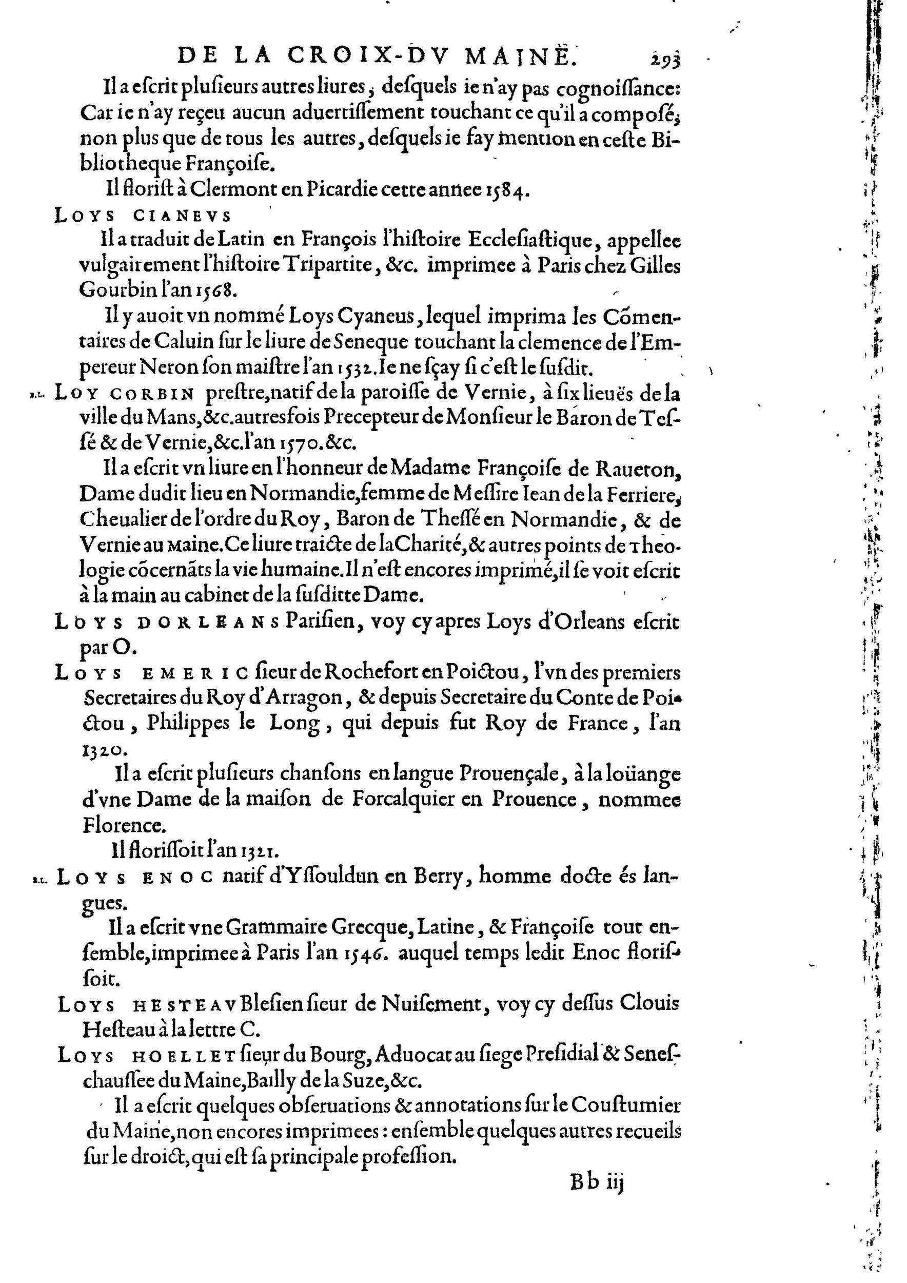 1584 - Abel L&#039;Angelier - Bibliothèques françaises - BnF