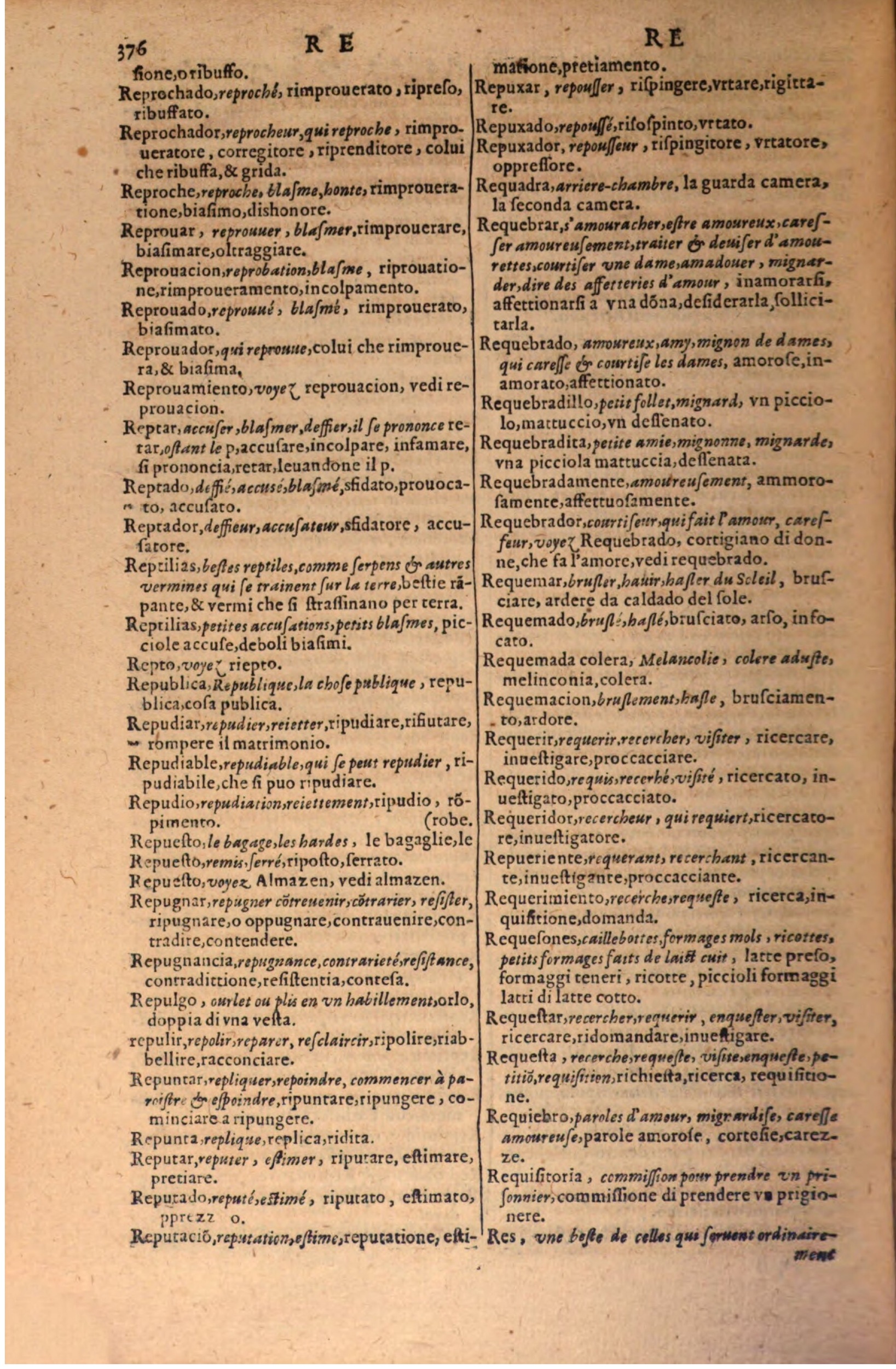 1606 Samuel Crespin Thresor des trois langues, francoise, italiene et espagnolle - BSB-506.jpeg