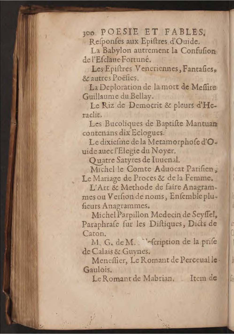 1602 - François Jacquin - Trésor des bons esprits français - BnF Arsenal