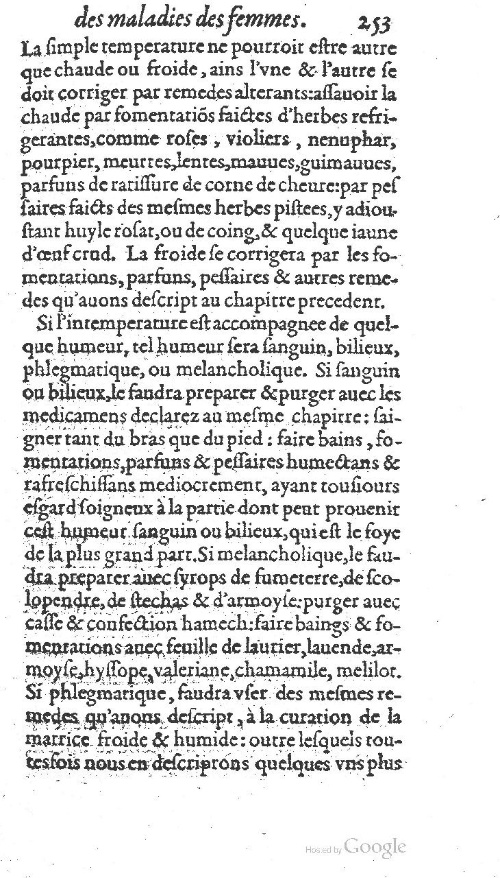 1585 - Jacques du Puis - Trésor des remèdes secrets pour les maladies des femmes - BnF