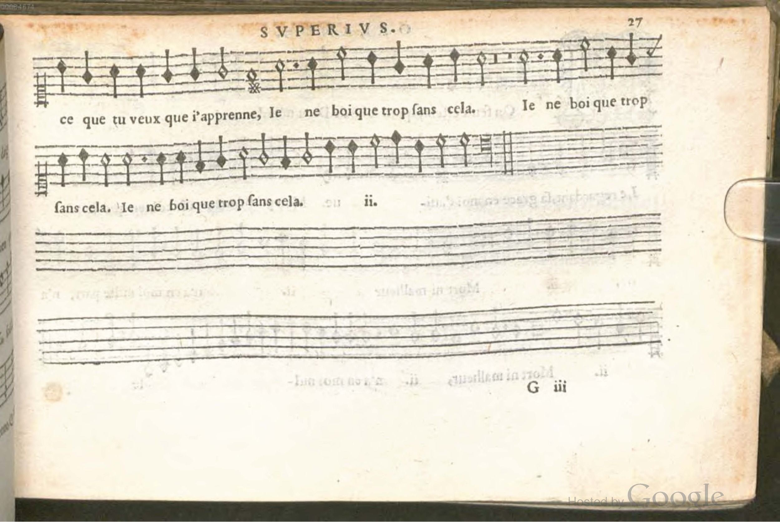 1576 - [Pierre de Saint-André] - Trésor de musique d’Orlande de Lassus Superius - BSB Munich