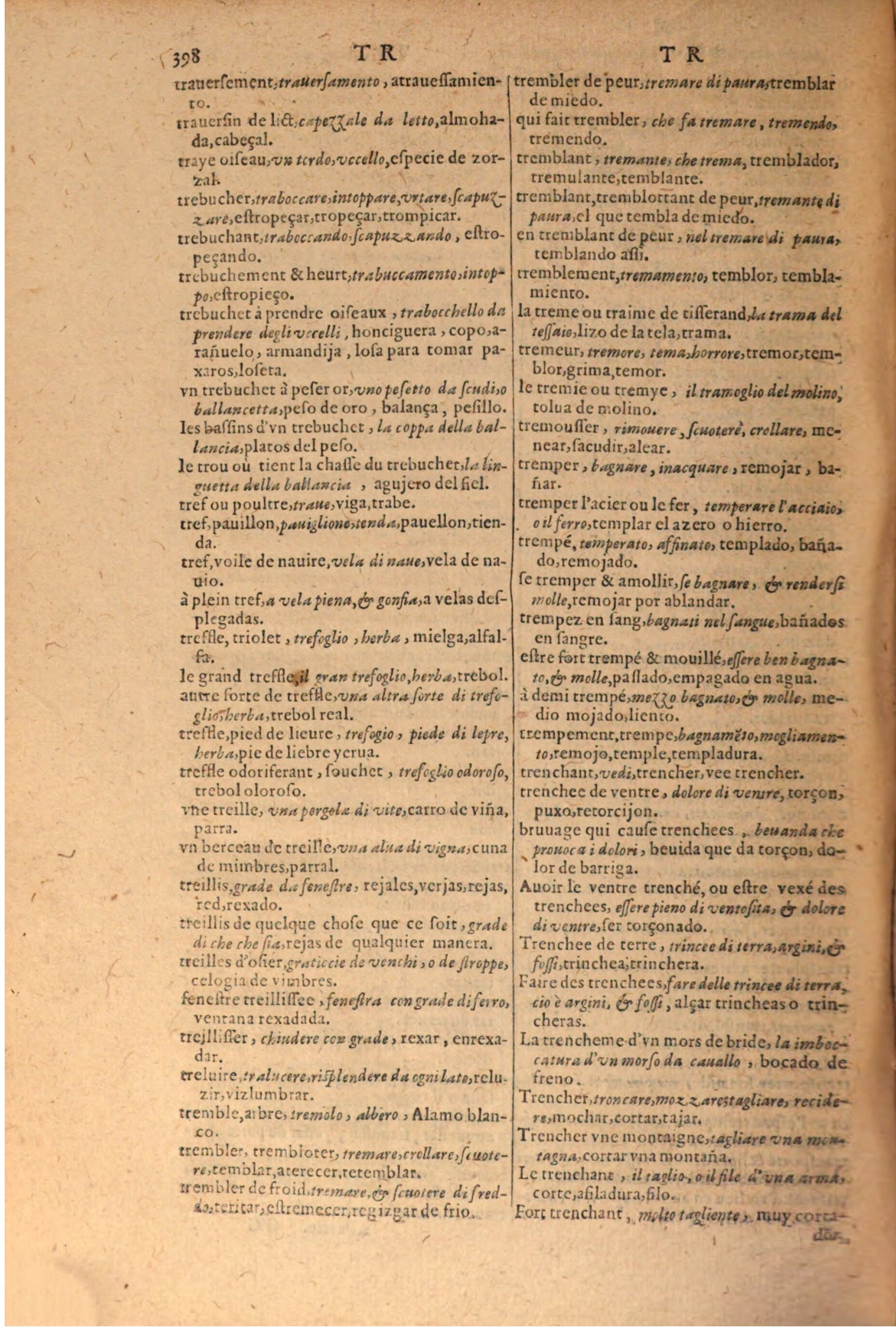 1616 - Pierre de la Rovière - Trésor des trois langues (Seconde partie) - BSB Munich