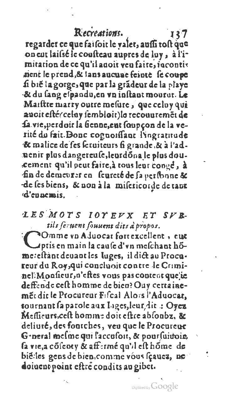 1611 - Jean Osmont - Trésor des récréations - BSB Munich