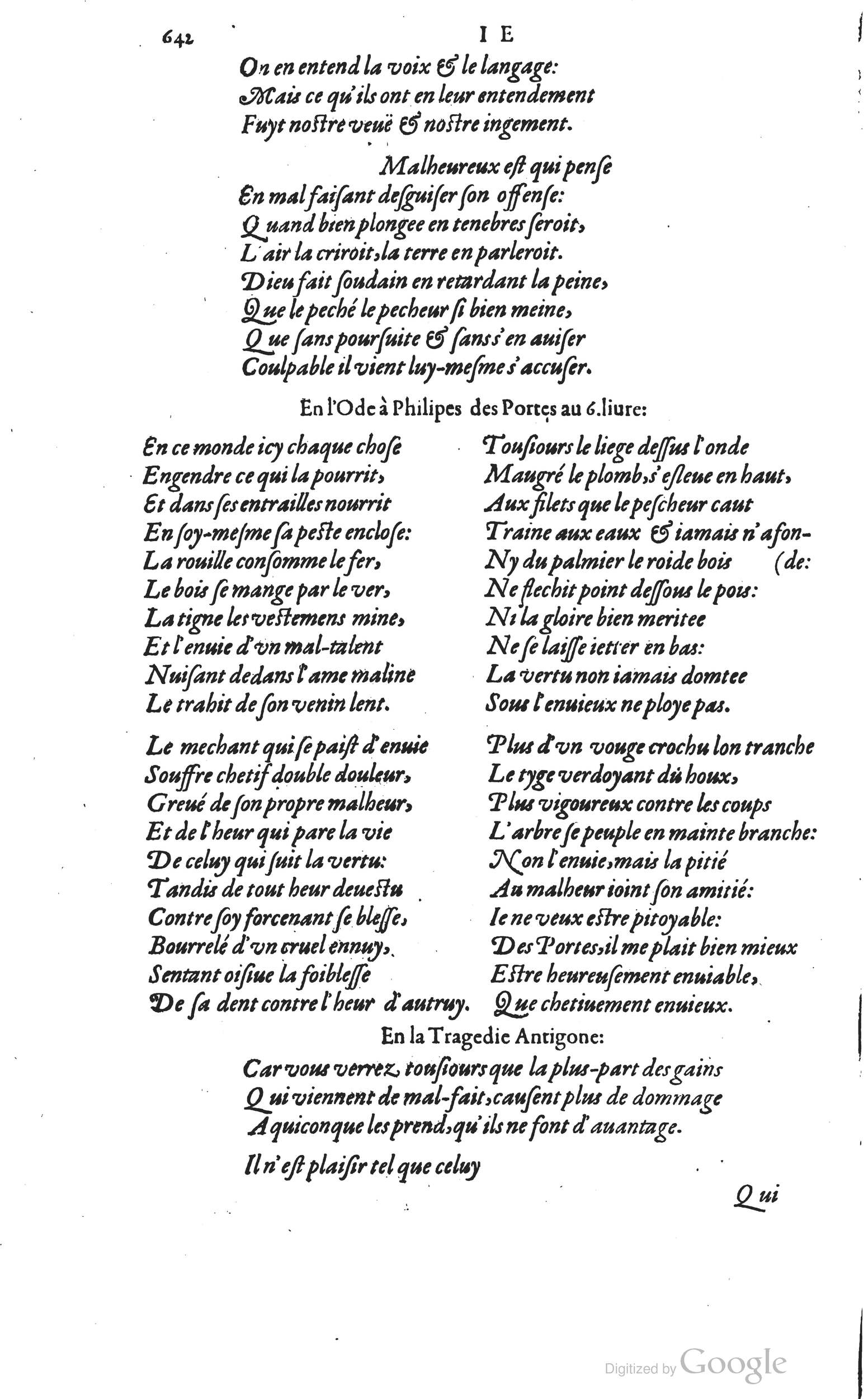 1585 - Barthélemy Honorat - Bibliothèques françaises - BSB Munich