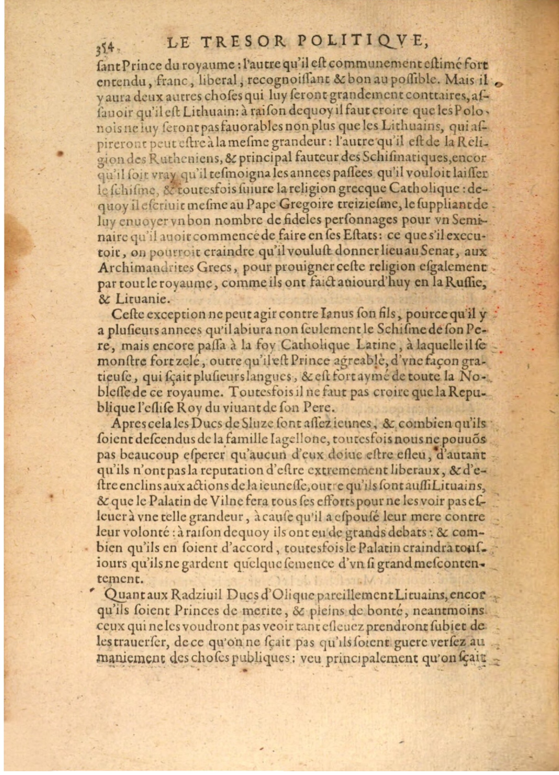 1608 - Nicolas Du Fossé - Trésor politique - BSB Munich