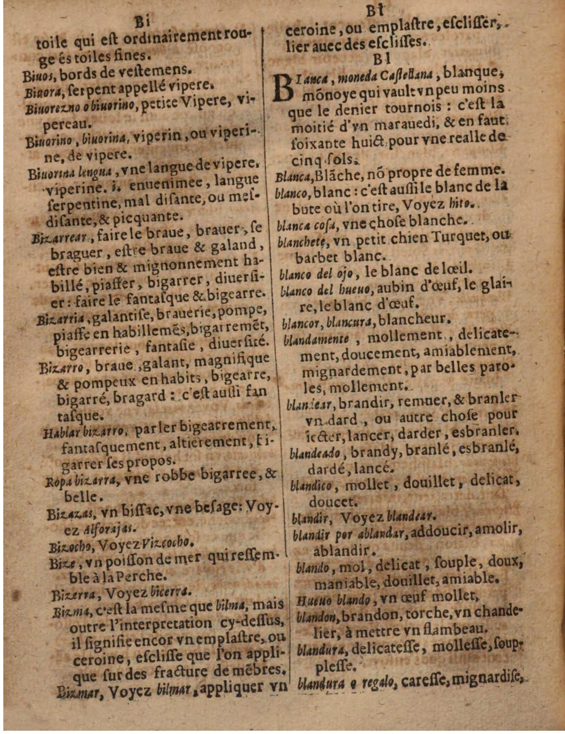 1625 - Hubert Antoine - Trésor des deux langues espagnole et française - Augsbourg