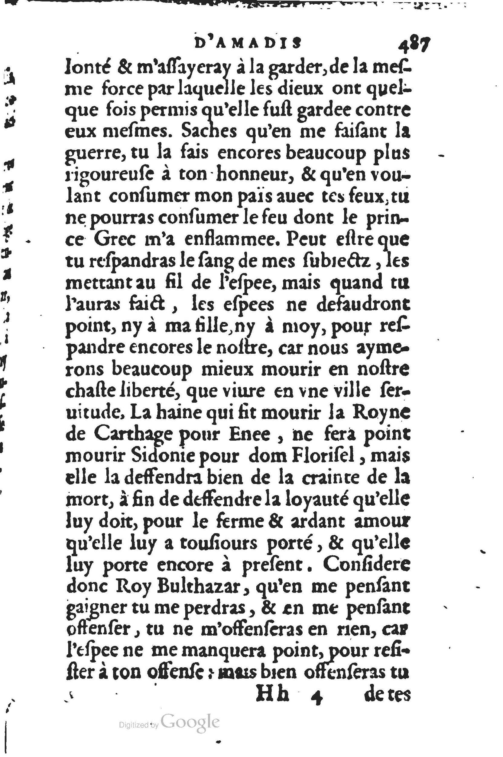1560 - Jean d’Ogerolles et Gabriel Cotier Lyon - Trésor des Amadis - BSB Munich