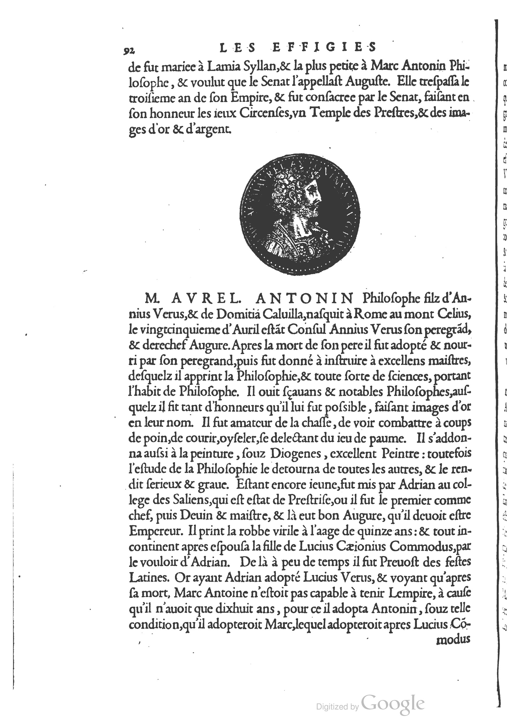 1553 - Jacopo Strada et Thomas Guérin - Épitome du Trésor des antiquités - BM Lyon