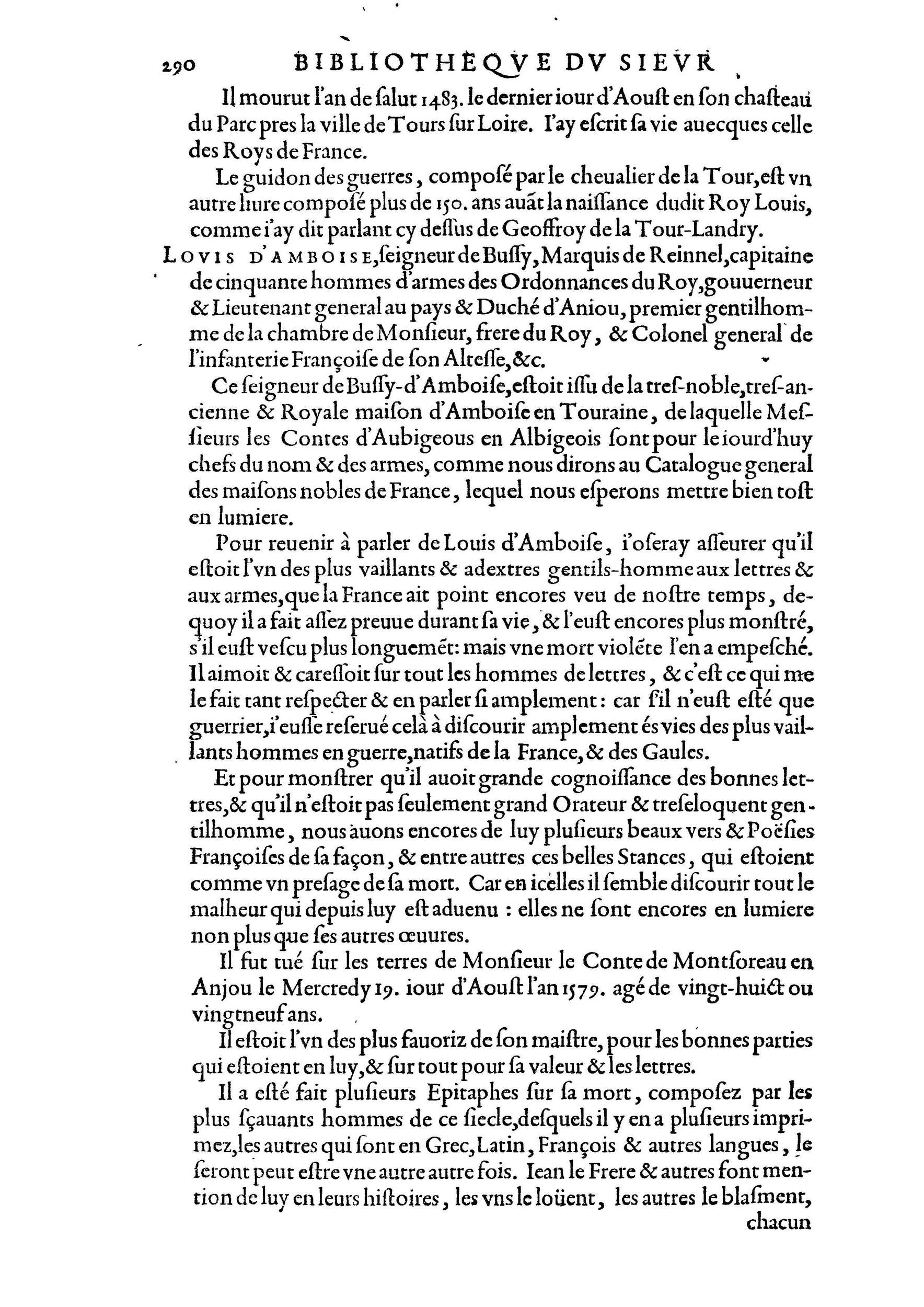 1584 - Abel L&#039;Angelier - Bibliothèques françaises - BnF