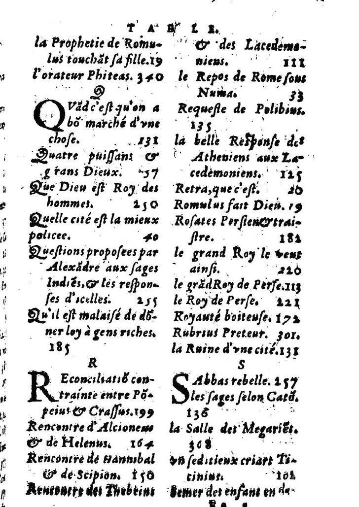 1611 - Pierre Rigaud - Trésor des vies de Plutarque - BM Lyon