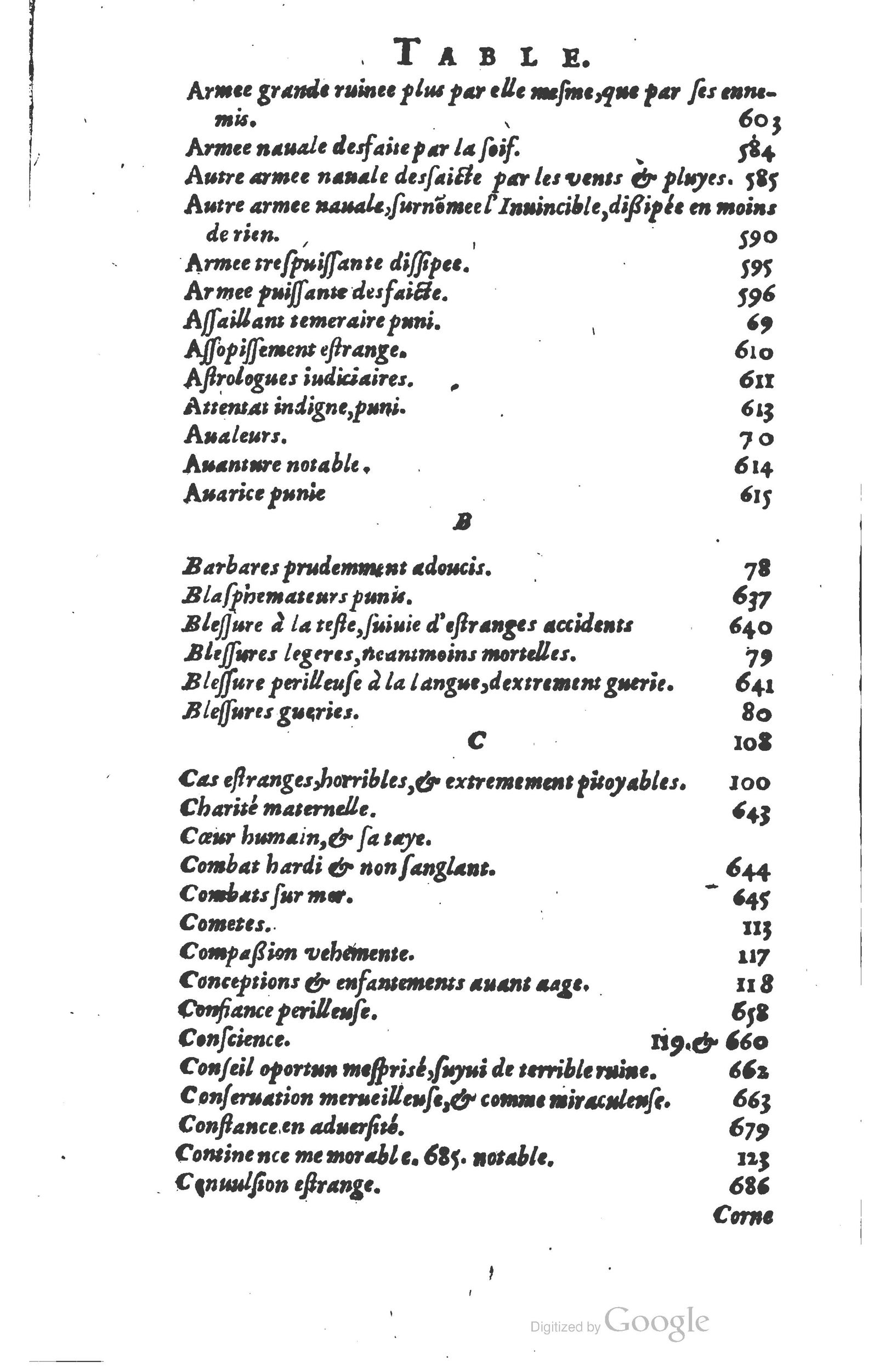 1610 - Paul Marceau - Trésor d’histoires admirables et mémorables - Princeton