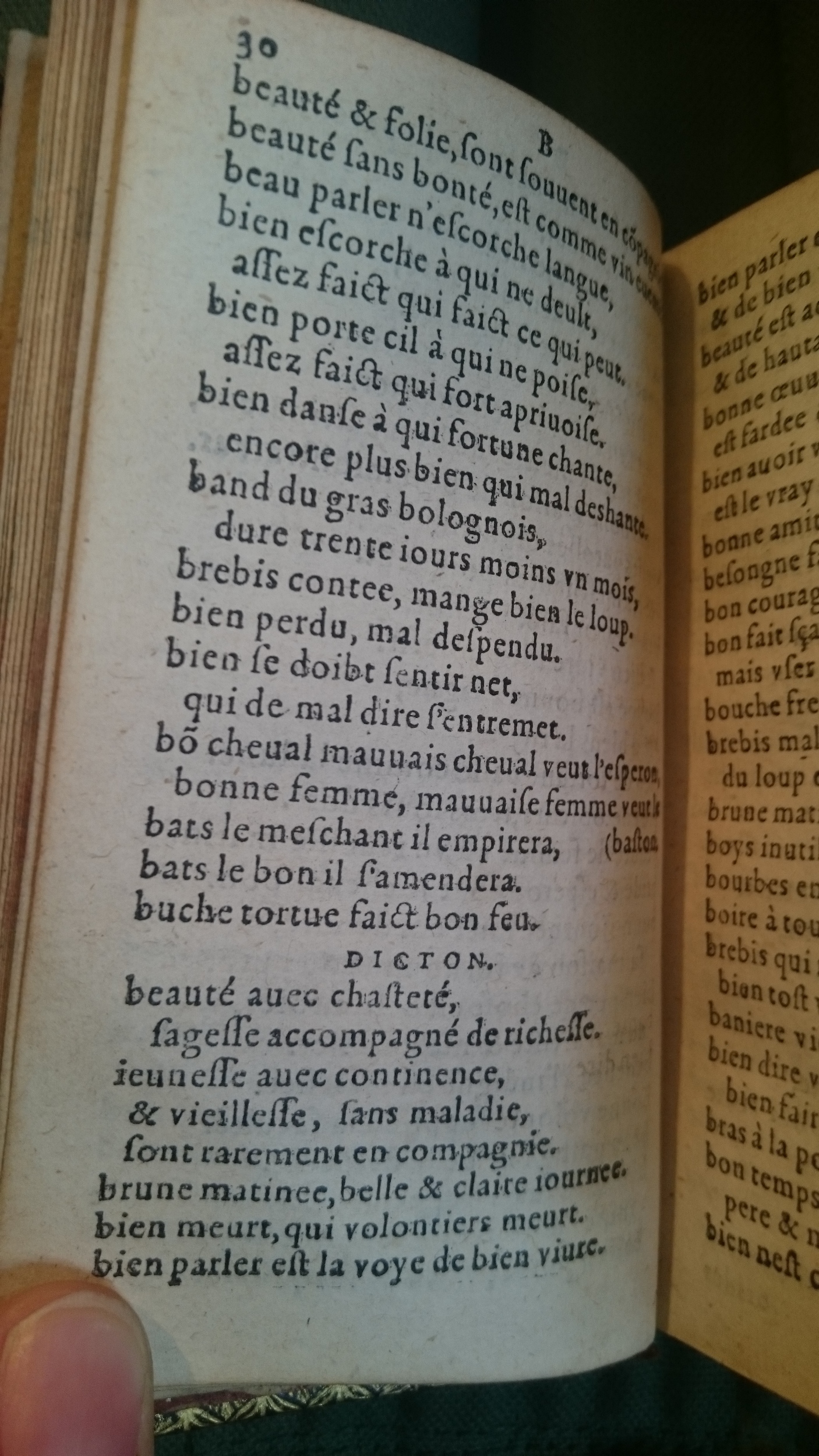 1582 - Nicolas Bonfons - Trésor des sentences dorées - BnF Arsenal 1582 - Nicolas Bonfons - Trésor des sentences dorées - BnF Arsenal