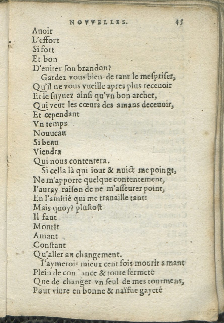 1575 - Pierre Brenouzet - Trésor de tous les recueils de chansons, tant amoureuses, rustiques, que musicales - Det KLG Copenhague