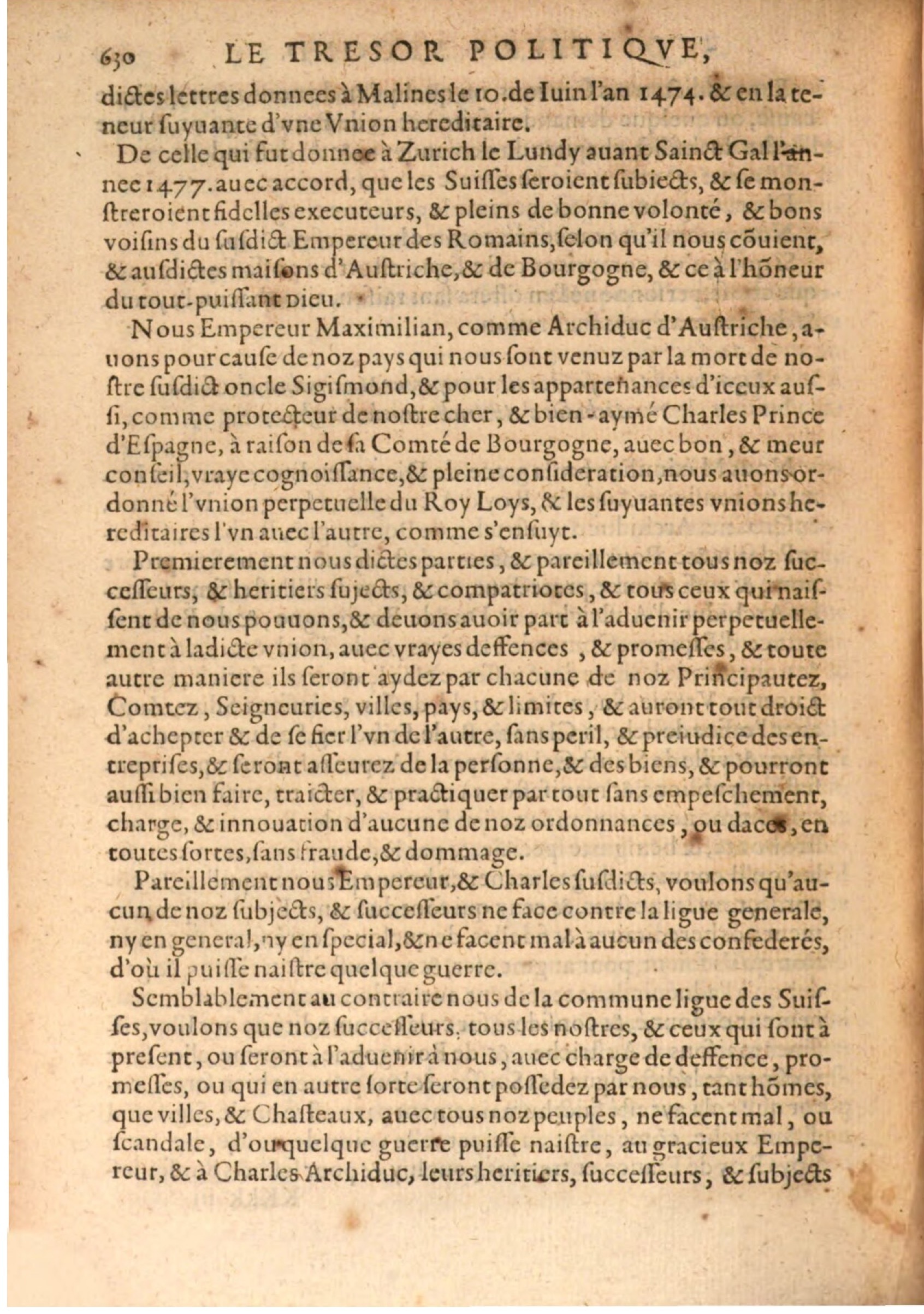 1608 - Pierre Chevalier - Trésor politique - BSB Munich