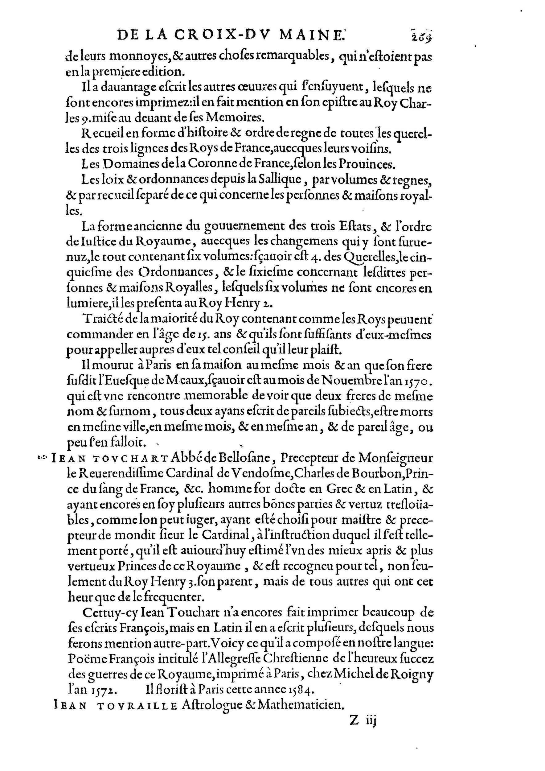 1584 - Abel L&#039;Angelier - Bibliothèques françaises - BnF