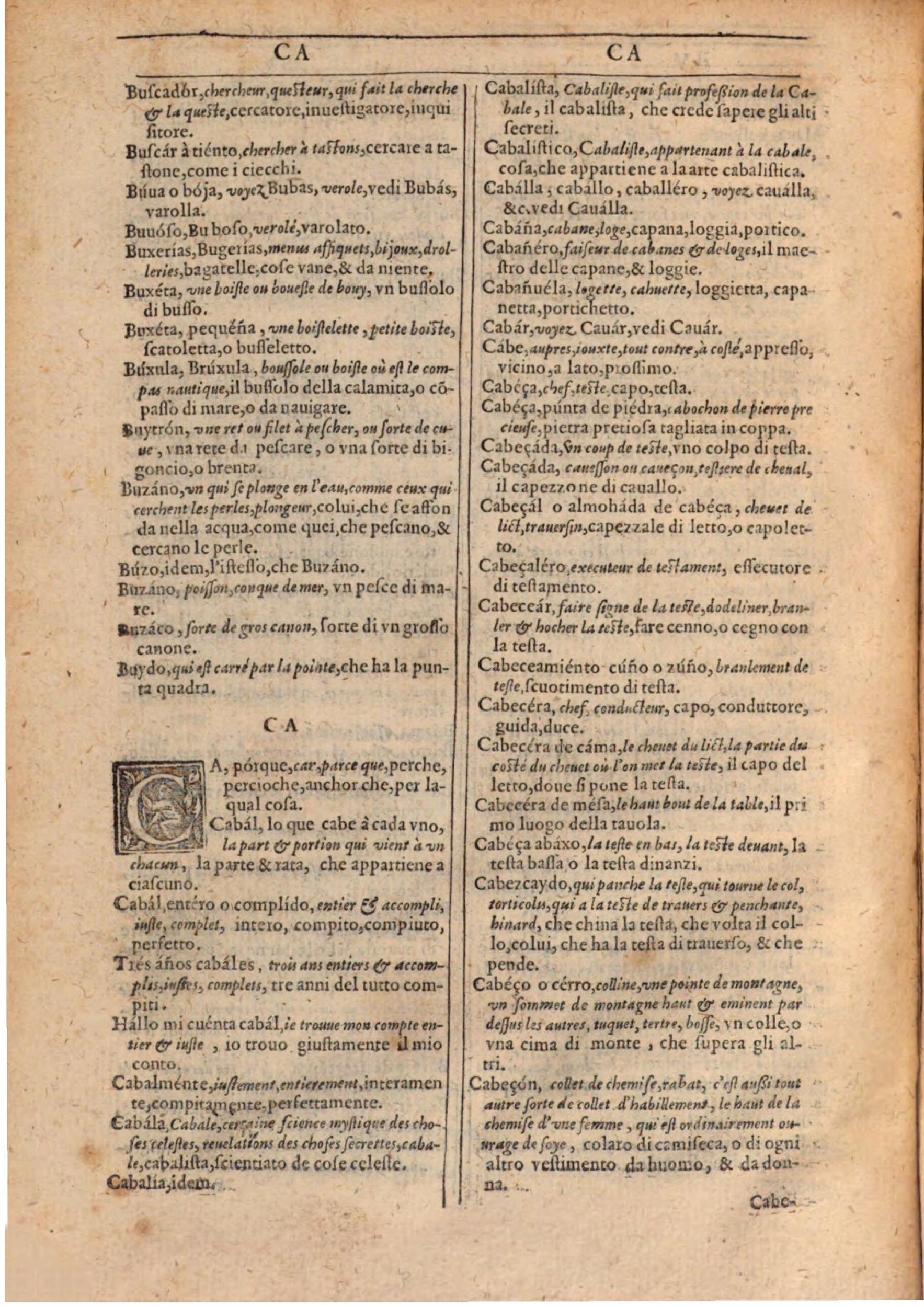 1609 - Philippe Albert et Alexandre Pernet - Trésor des trois langues française, italienne et espagnole (Première partie) - BSB Munich 1609 - Philippe Albert et Alexandre Pernet - Trésor des trois langues française, italienne et espagnole (Première partie) - BSB Munich
