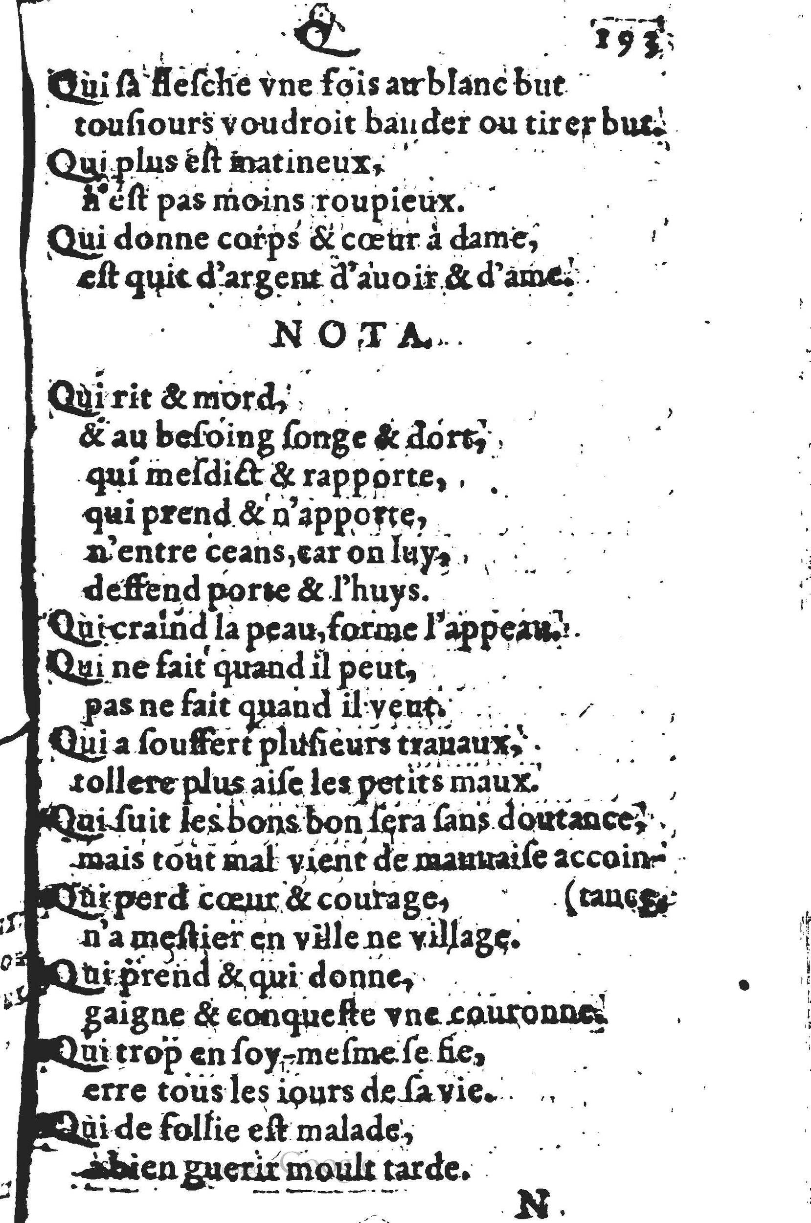 1578 - Nicolas Lescuyer - Trésor des sentences dorées - UGent