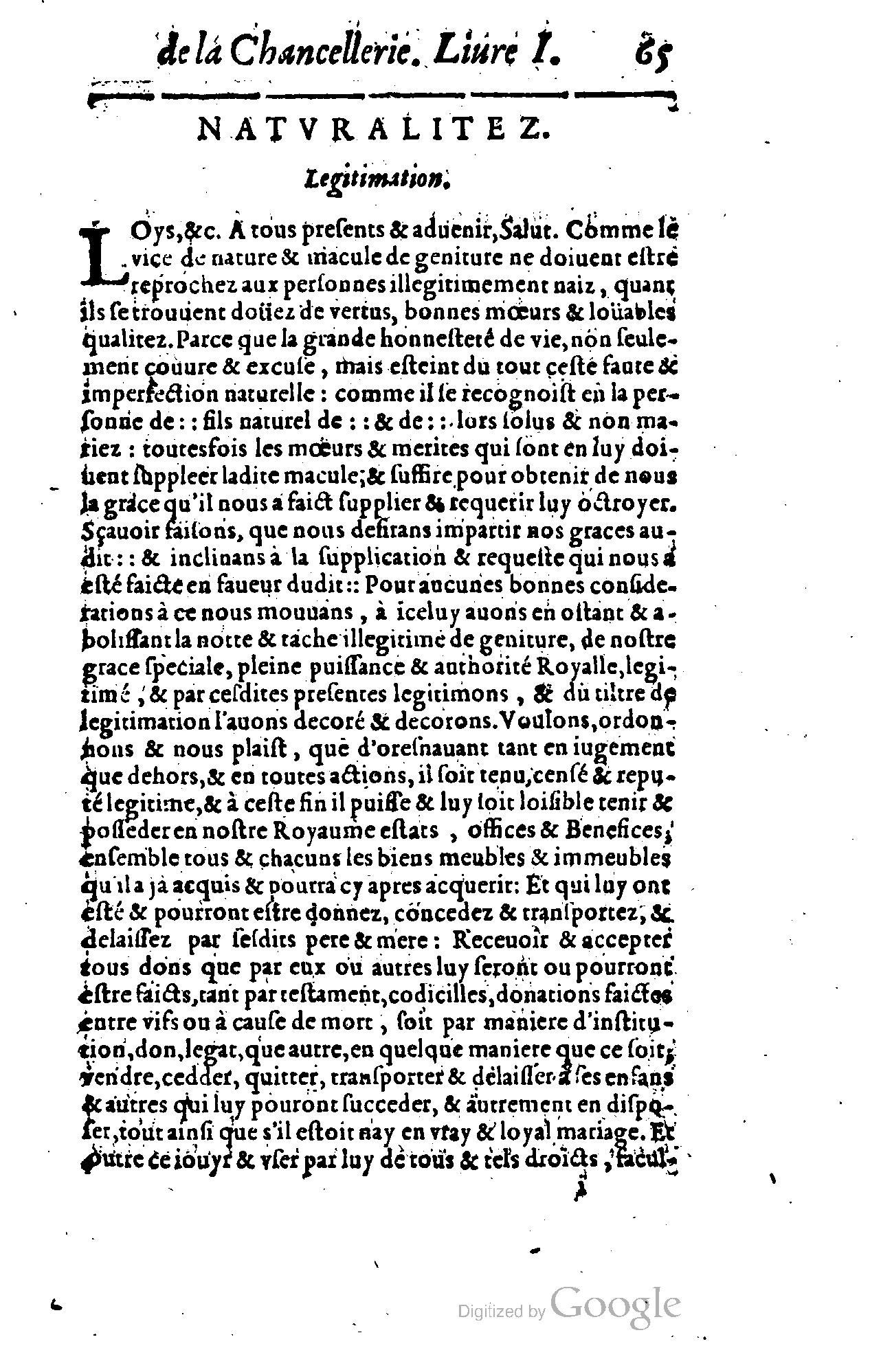 1614 - Jean Richer - Trésor du nouveau style et protocole de la chancellerie de France - BSB Munich