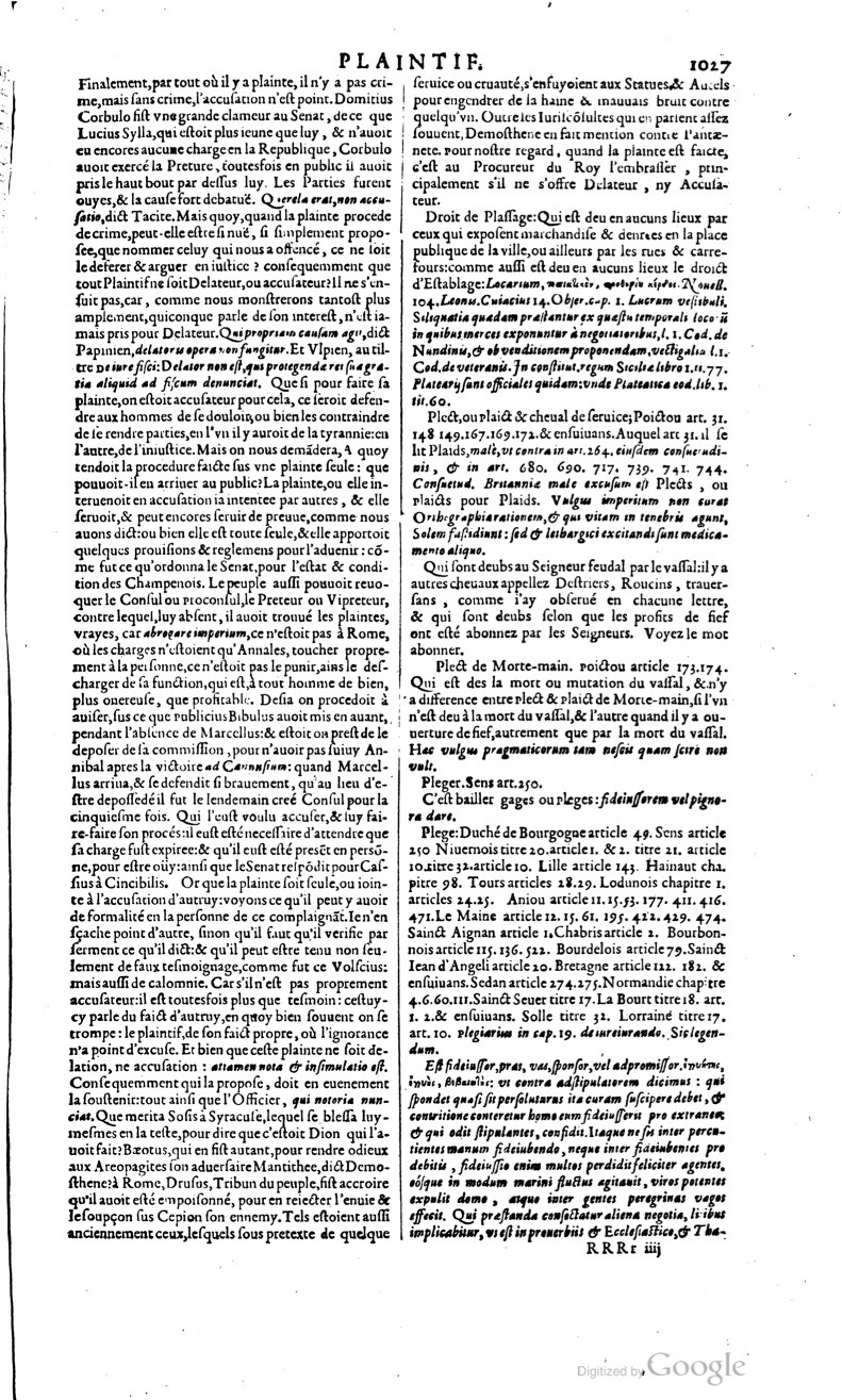 1629 - Veuve Nicolas Buon - Trésor du droit français (29620 T. 2) - BM Lyon