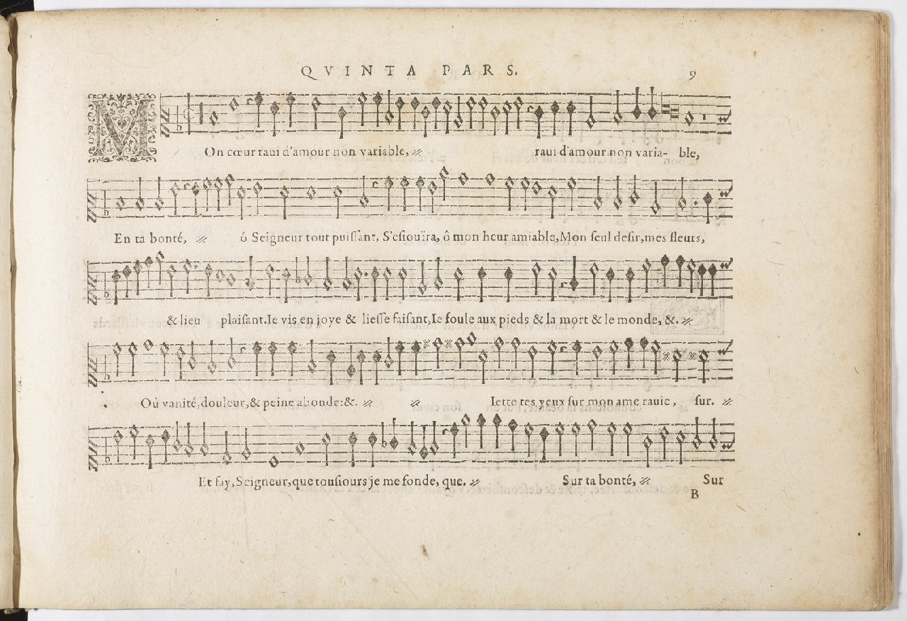 1594 - Paul Marceau - Trésor de musique d&#039;Orlande de Lassus, Superius, Bassus, Tenor, Quinta pars - BnF