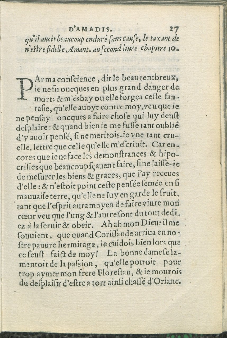 1559 - Pierre Regnard - Trésor des Amadis - Det KLG Copenhague 1559 - Pierre Regnard - Trésor des Amadis - Det KLG Copenhague