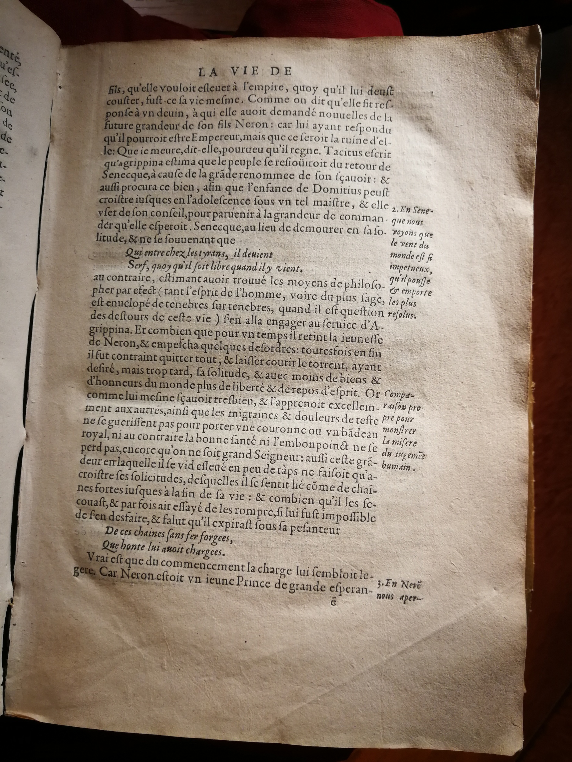 1595 - Jean Houzé - Œuvres morales et mêlées de Sénèque, Trésor de philosophie morale - T. 1 - BnF