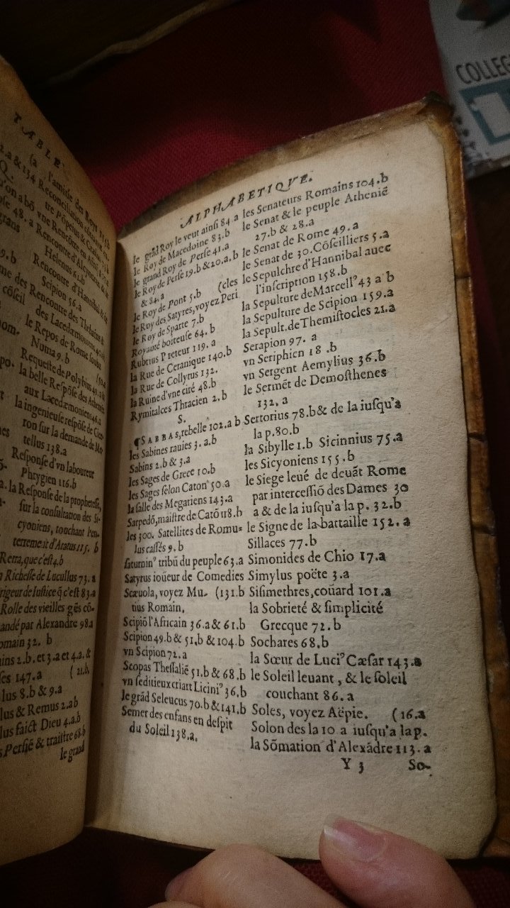 1568 - Willem Silvius - Trésor des vies de Plutarque - BnF