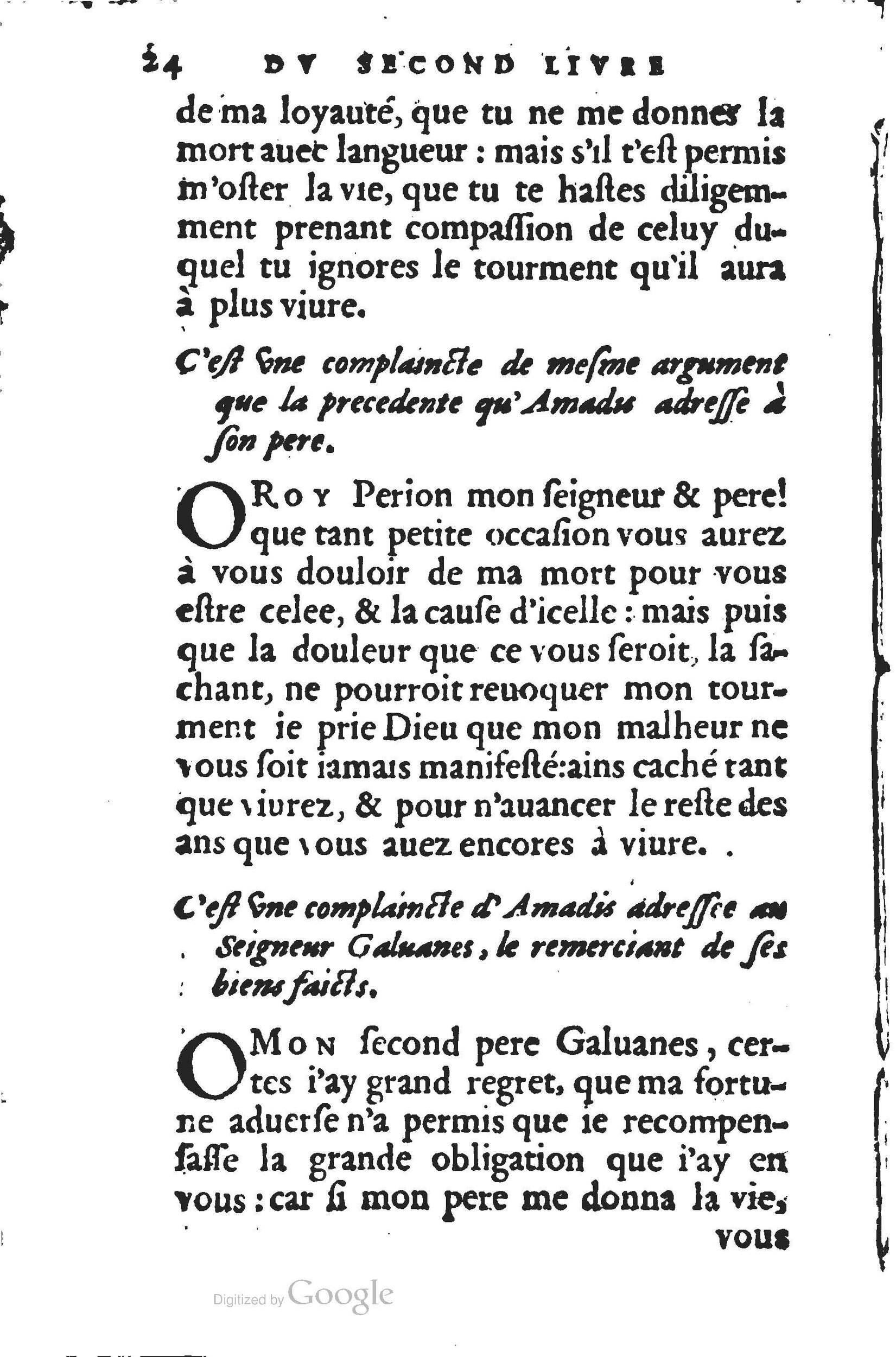1560 - Jean d’Ogerolles et Gabriel Cotier Lyon - Trésor des Amadis - BSB Munich