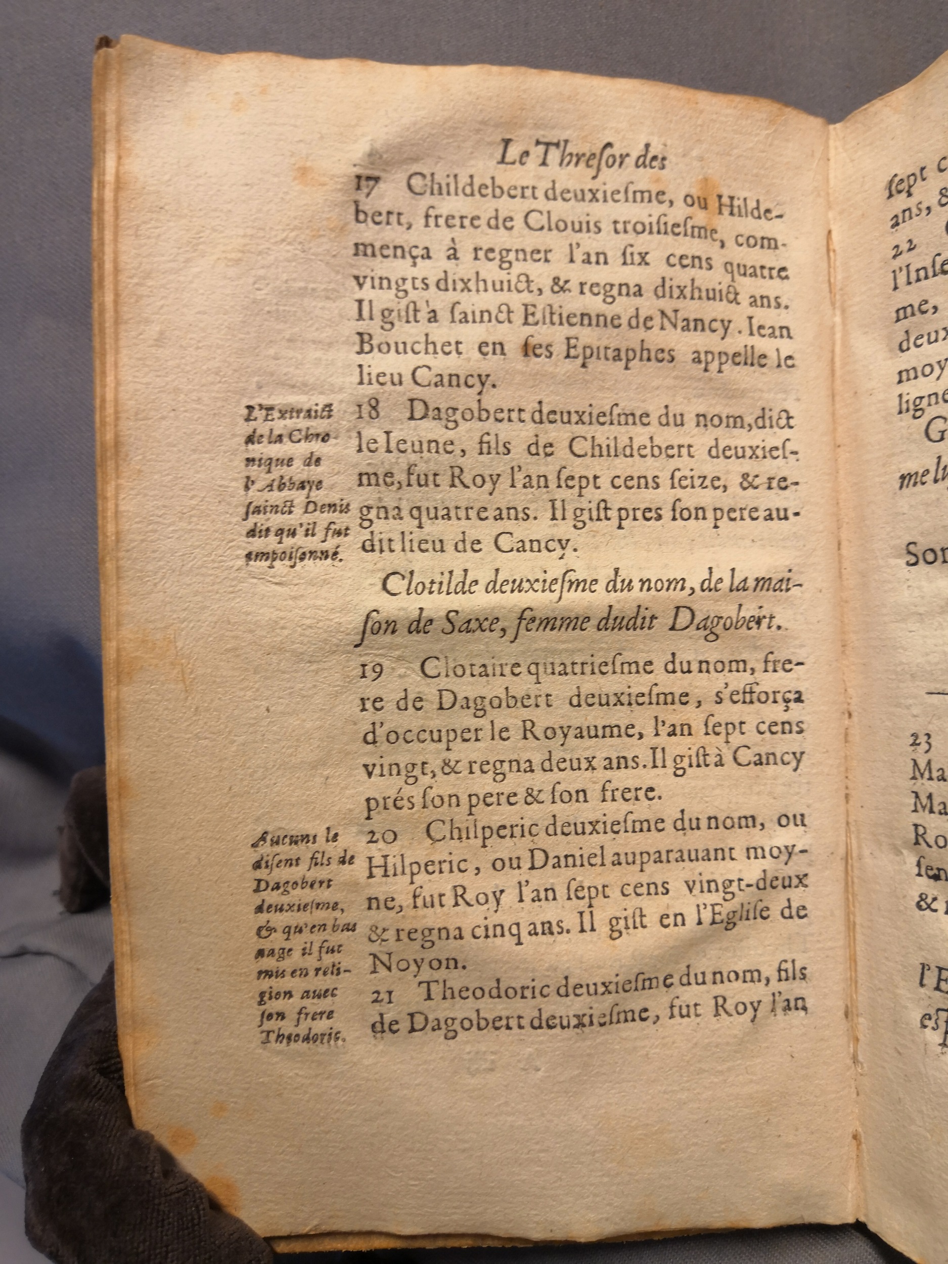 1614 - Jean Corrozet - Trésor des histoires de France - Amsterdam