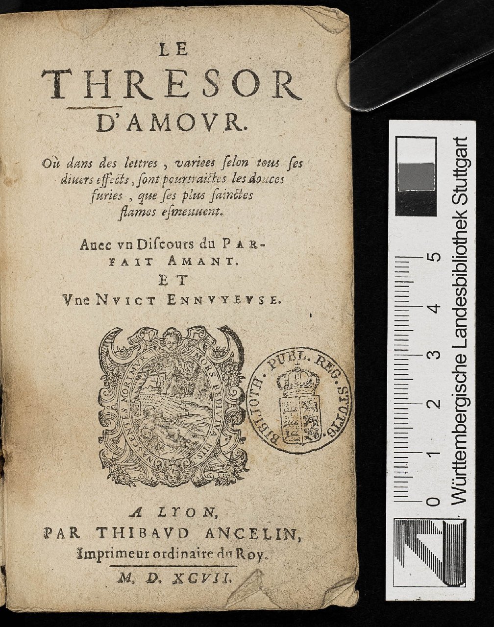 1597 - Thibaud Ancelin - Trésor d’amour - Stuttgart