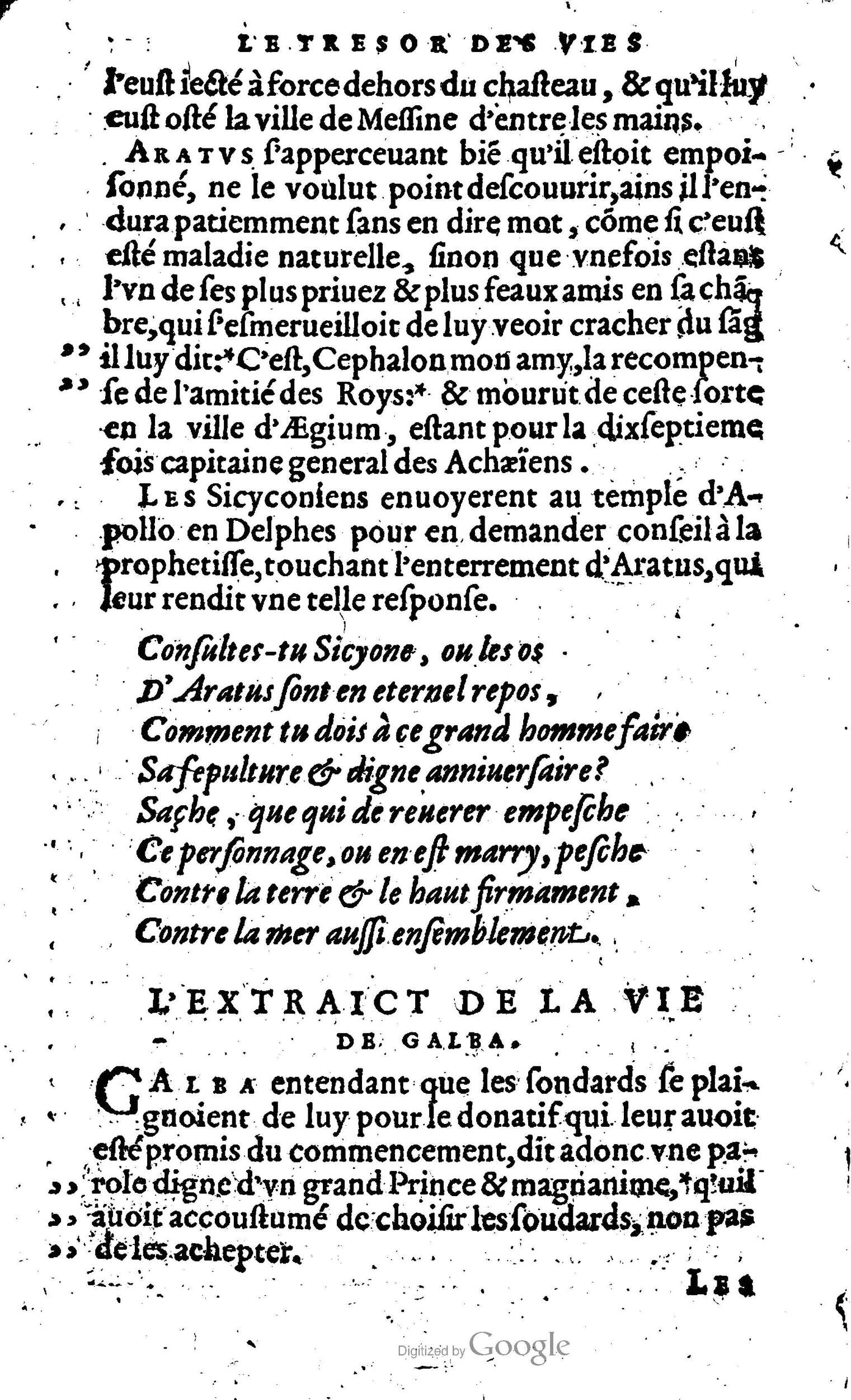 1568 - Willem Silvius - Trésor des vies de Plutarque - Anvers Plantin-Moretus