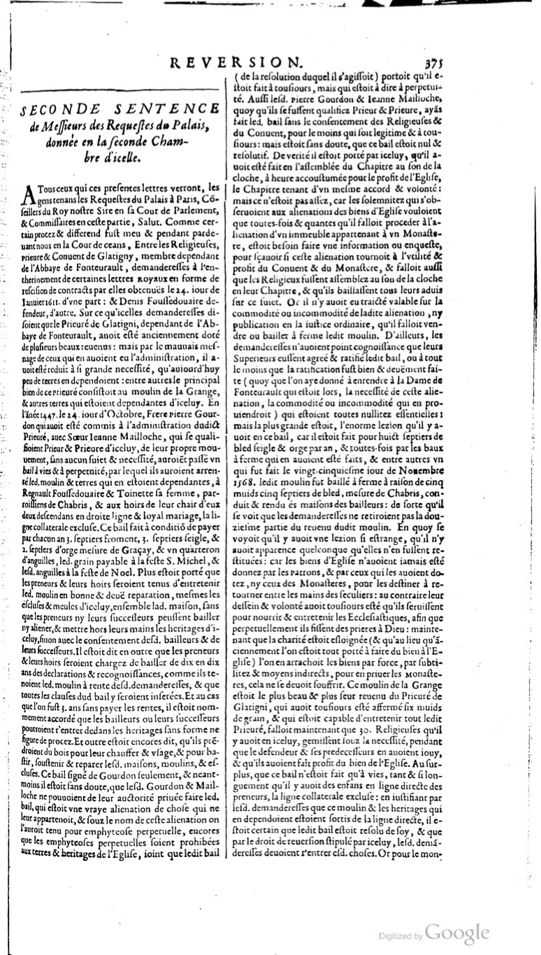 1629 - Veuve Nicolas Buon - Trésor du droit français (21754 T. 3) - BM Lyon