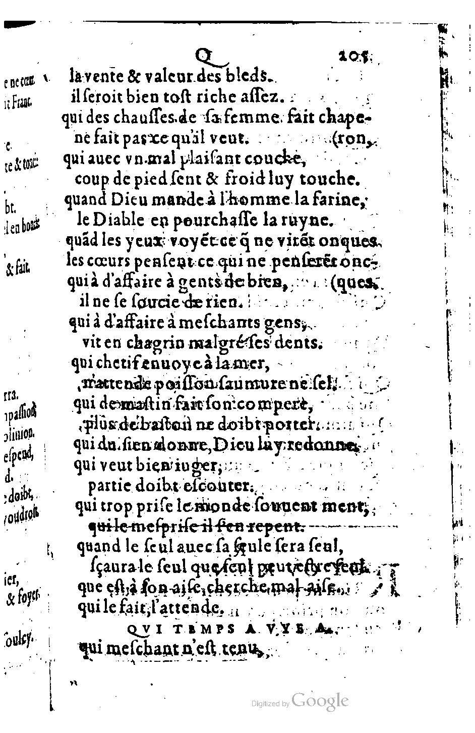 1582 - Nicolas Bonfons - Trésor des sentences dorées - BM Lyon